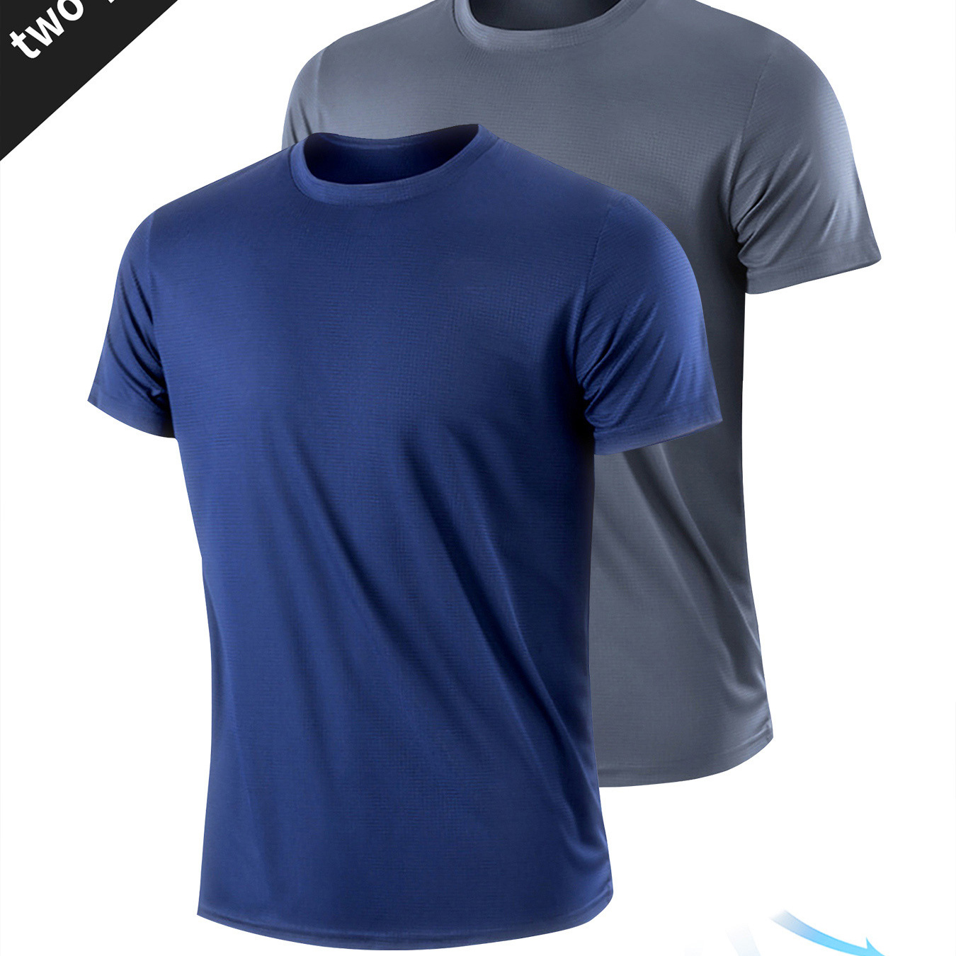 2pcs Men' T-shirts Set, Quick-drying Solid Breathable Round Neck Top For Summer, Running Training Basketball
2pcs Men' T-shirts Set, Quick-drying Solid Breathable Round Neck Top For Summer, Running Training Basketball