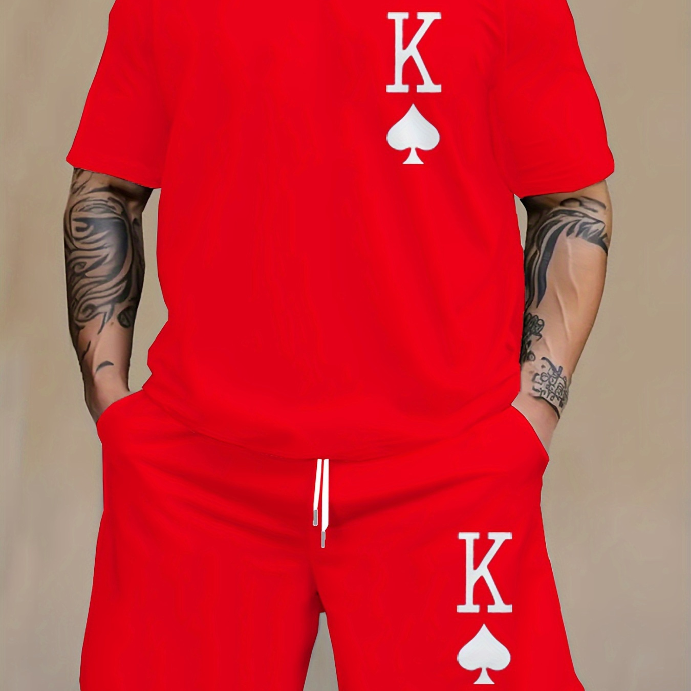 Pattern Print, 2pcs Outfits For Men, Casual Crew Neck Short Sleeve T-shirt And Drawstring Shorts Set For Summer, Men's Clothing Loungewear Vacation Workout
Pattern Print, 2pcs Outfits For Men, Casual Crew Neck Short Sleeve T-shirt And Drawstring Shorts Set For Summer, Men's Clothing Loungewear Vacation Workout