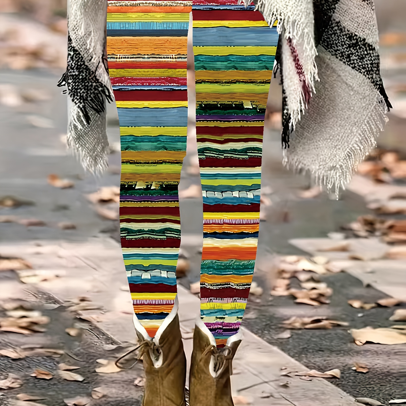 Leggings Rayés Taille Haute pour Femmes - Coupe Slim, Extensibles & Confortables pour Tenue Décontractée
Leggings Rayés Taille Haute pour Femmes - Coupe Slim, Extensibles & Confortables pour Tenue Décontractée