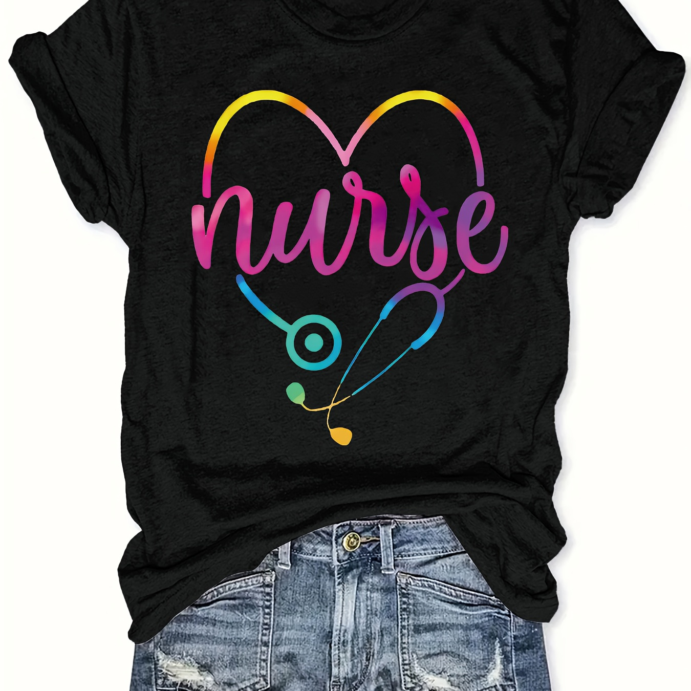 Plus Size Letter Printed T-shirt, Short Sleeved Round Neck Casual Top, Summer And Spring, Women's Oversized Clothing
Plus Size Letter Printed T-shirt, Short Sleeved Round Neck Casual Top, Summer And Spring, Women's Oversized Clothing