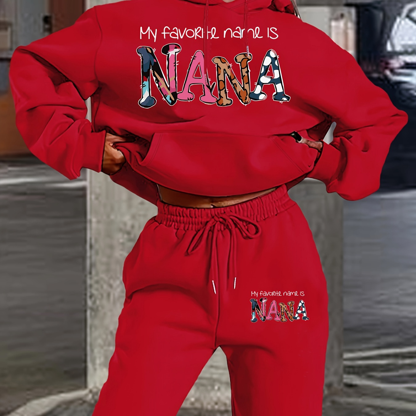 Women's Casual Hoodie & Jogger Set - Letter Print, Long Sleeve With Pockets, Polyester , Machine Washable - Fall/winter, 2024, Hat
Women's Casual Hoodie & Jogger Set - Letter Print, Long Sleeve With Pockets, Polyester , Machine Washable - Fall/winter, 2024, Hat