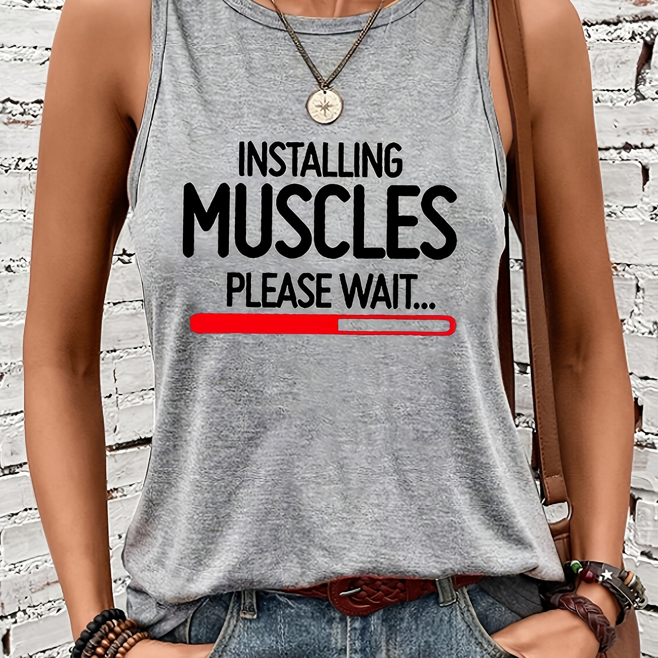 Women' Casual Sports Tank Top With Letter Print, Round Neck, Polyester And Spandex , Machine Washable - All
Women' Casual Sports Tank Top With Letter Print, Round Neck, Polyester And Spandex , Machine Washable - All