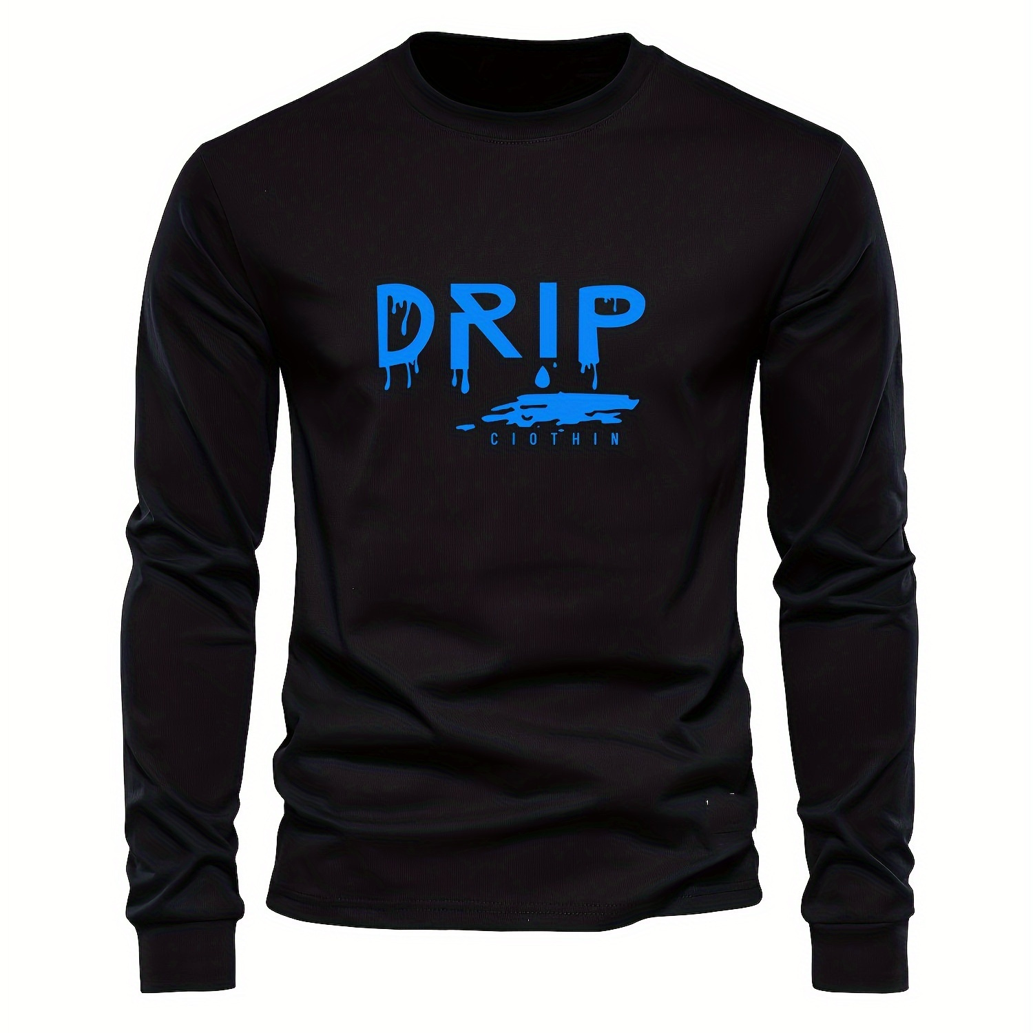 Boys' Stylish Long Sleeve Tee - Soft, Stretchy Faux , Machine Washable - Fall & Winter With Blue Letter Drip Design
Boys' Stylish Long Sleeve Tee - Soft, Stretchy Faux , Machine Washable - Fall & Winter With Blue Letter Drip Design