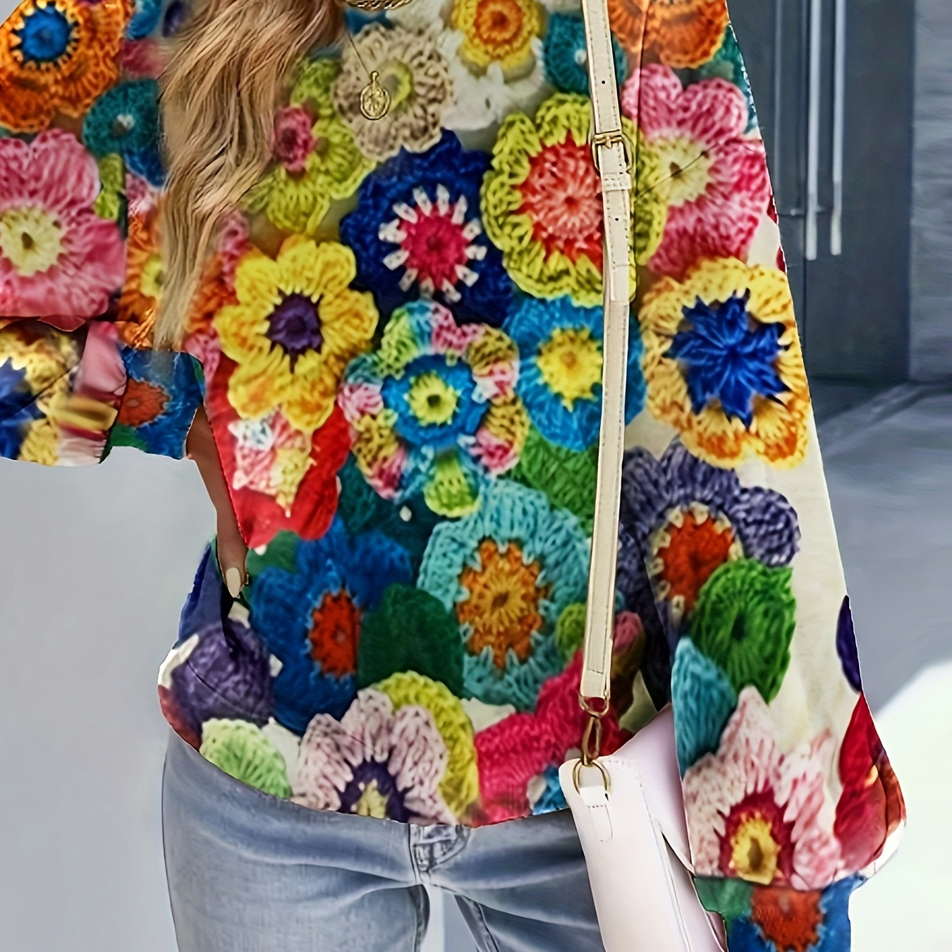 Sweat-shirt À Motif Floral, Sweat-shirt Décontracté À Manches Longues Et Col Rond, Vêtements Pour Femmes
Sweat-shirt À Motif Floral, Sweat-shirt Décontracté À Manches Longues Et Col Rond, Vêtements Pour Femmes