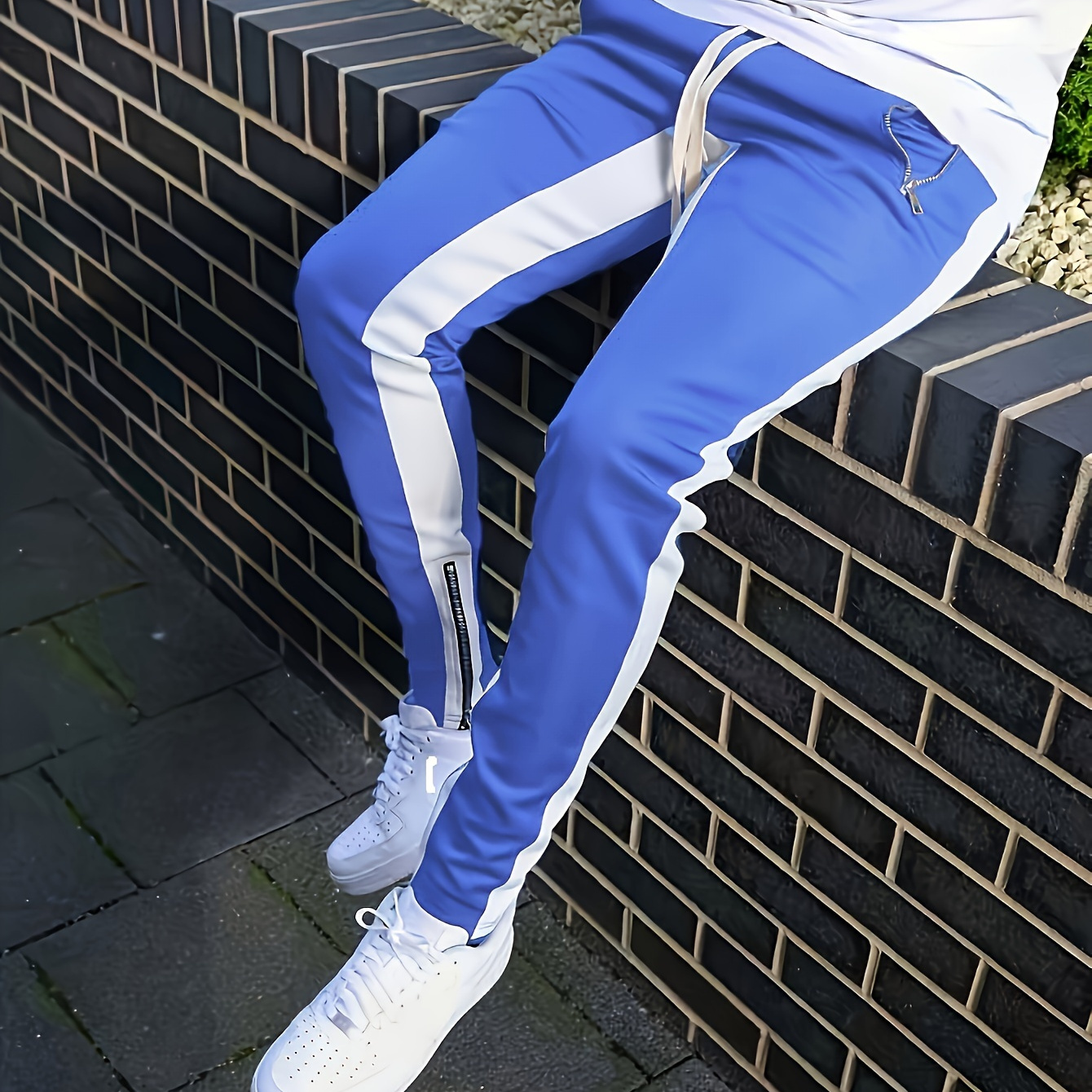 1pc Men's Athletic Casual Pants, Mid- Knit Polyester Fabric, Slim Fit With Zipper Detail, Design For Sports And Activities, Suitable For Fishing, Running, Cycling, And Outdoor Hiking - Spring/
1pc Men's Athletic Casual Pants, Mid- Knit Polyester Fabric, Slim Fit With Zipper Detail, Design For Sports And Activities, Suitable For Fishing, Running, Cycling, And Outdoor Hiking - Spring/