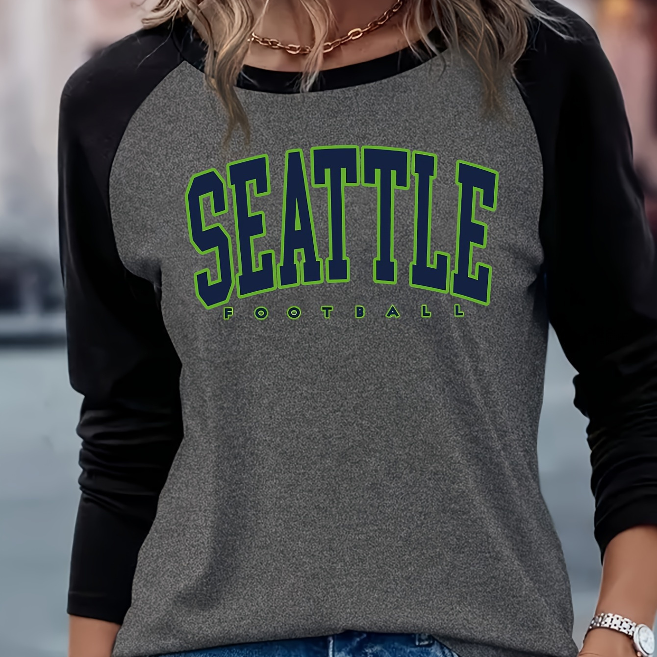 Football Long Sleeve T-shirt For Men And Women - Casual Polyester Knit Pullover With Round Neck, Regular Fit, Comfort, Alphabet Letter , Pad - Unisex Jersey Fabric Pullover
Football Long Sleeve T-shirt For Men And Women - Casual Polyester Knit Pullover With Round Neck, Regular Fit, Comfort, Alphabet Letter , Pad - Unisex Jersey Fabric Pullover