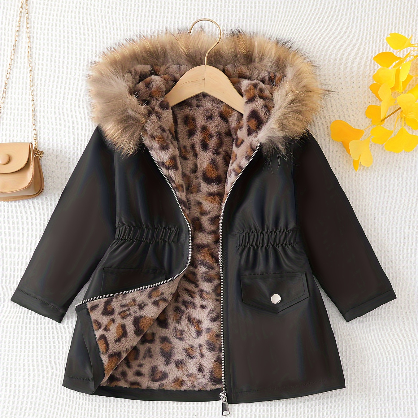 Girl's Stylish Solid Comfy Jacket With Pockets, Casual Breathable Zip Up Long Sleeve Fur Collar Hooded Top For Winter Outdoor Activities
Girl's Stylish Solid Comfy Jacket With Pockets, Casual Breathable Zip Up Long Sleeve Fur Collar Hooded Top For Winter Outdoor Activities