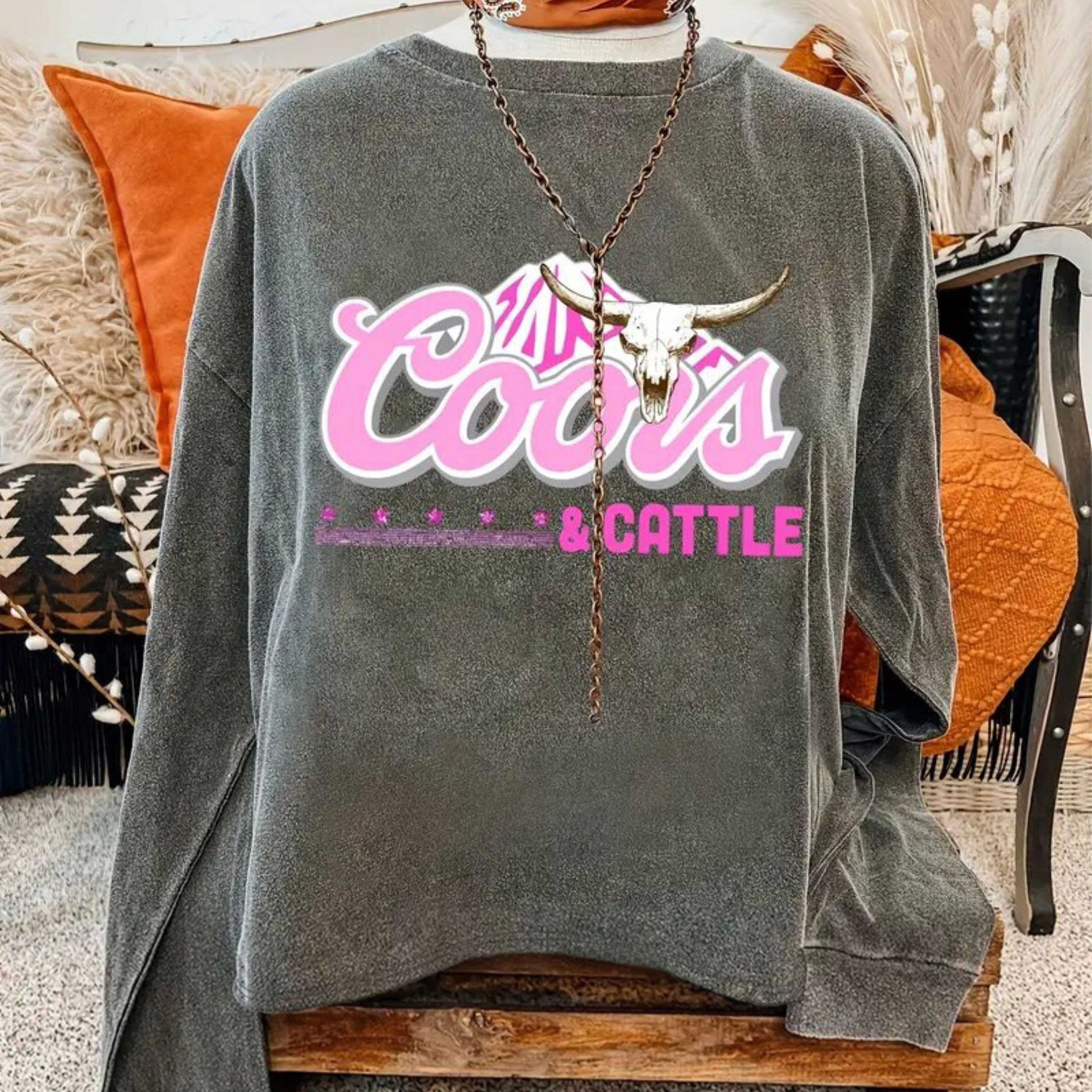 Western Neck Sweatshirt, Casual Long Sleeve Pullover Sweatshirt For Fall & Winter, Women's Clothing
Western Neck Sweatshirt, Casual Long Sleeve Pullover Sweatshirt For Fall & Winter, Women's Clothing