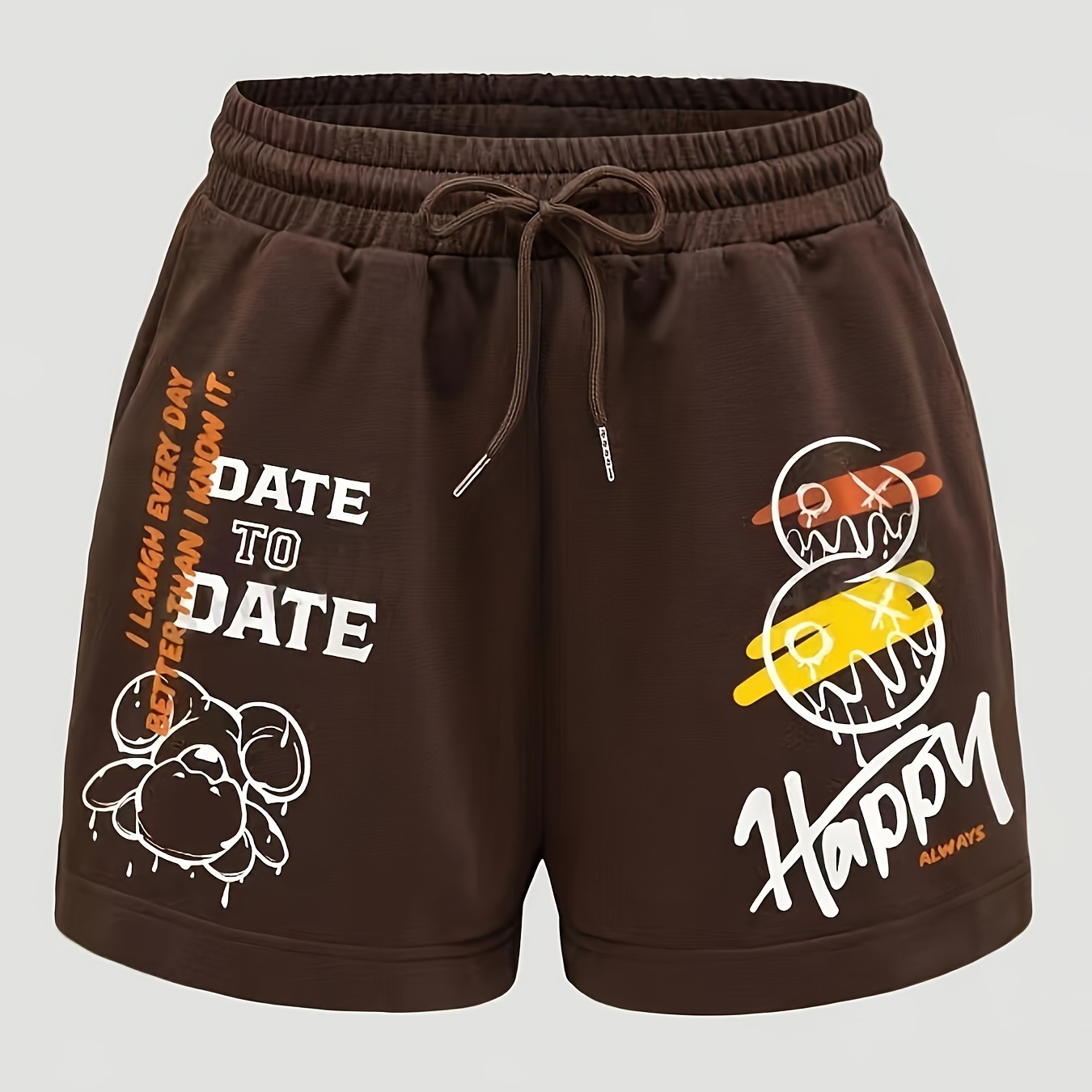 Short à cordon imprimé lettre, Short décontracté pour le printemps et l'été, Vêtements pour femmes
Short à cordon imprimé lettre, Short décontracté pour le printemps et l'été, Vêtements pour femmes
