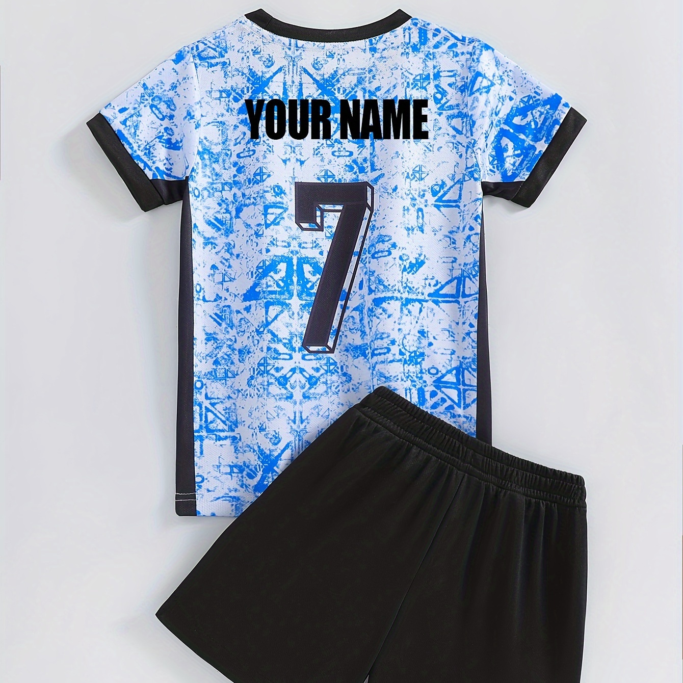2pcs Boy's Personalized Jersey - Customizable Pattern Lapel T- + , -drying Set As , Cloth
2pcs Boy's Personalized Jersey - Customizable Pattern Lapel T- + , -drying Set As , Cloth