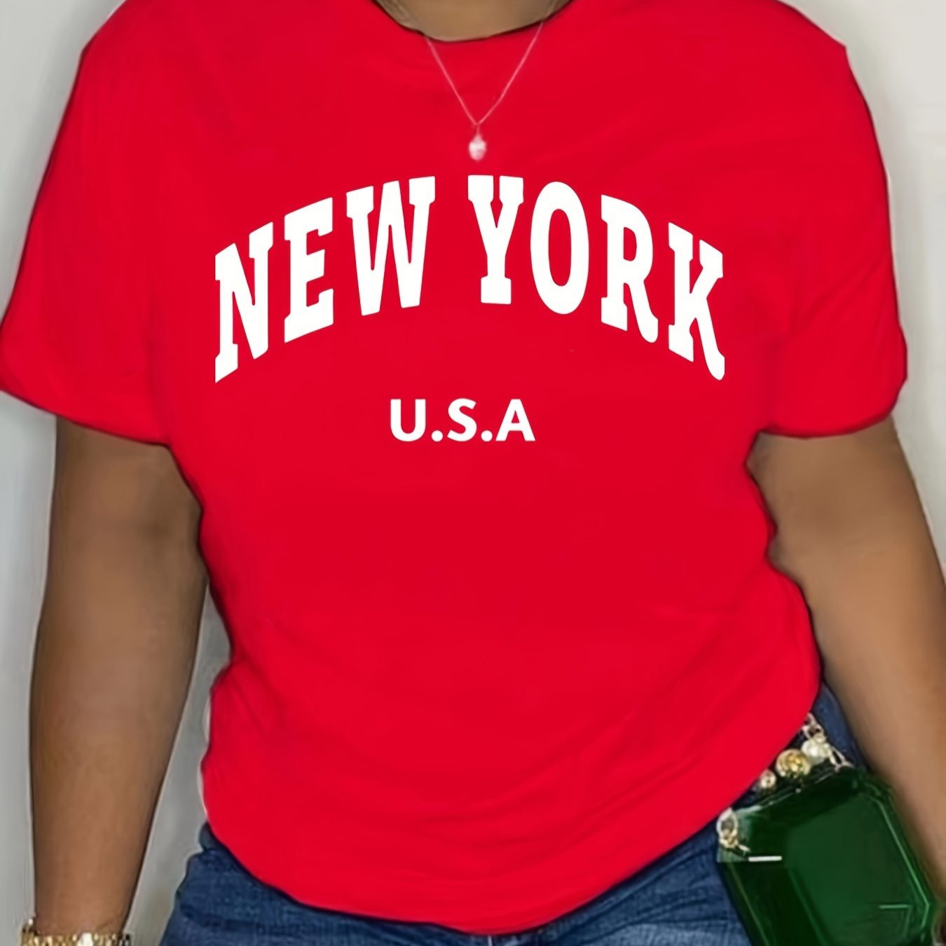 Letter Print Crew Neck T-shirt, Casual Short Sleeve T-shirt For Spring & Summer, Women's Clothing
Letter Print Crew Neck T-shirt, Casual Short Sleeve T-shirt For Spring & Summer, Women's Clothing