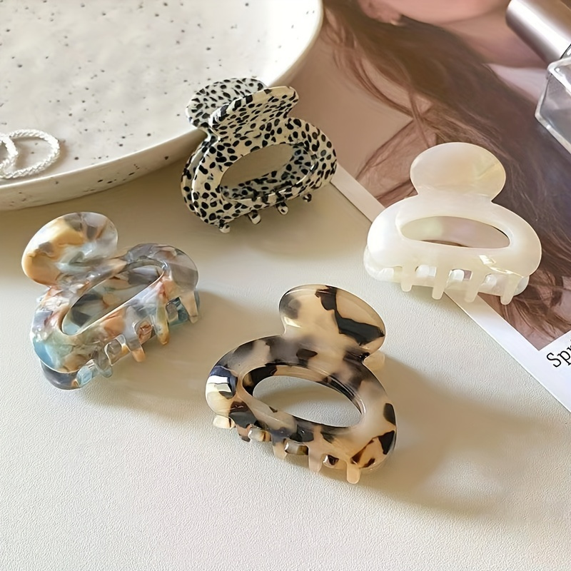 Sweet Small Hair Claw Leopard Pattern Hair Claw Polka Dot Printed Hair Claw Nonslip Ponytail Holder Shark Claw Women Elegant Hair Claw
Sweet Small Hair Claw Leopard Pattern Hair Claw Polka Dot Printed Hair Claw Nonslip Ponytail Holder Shark Claw Women Elegant Hair Claw