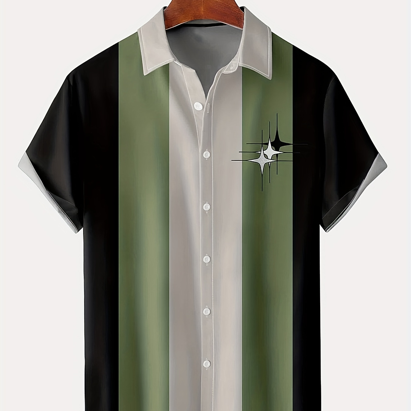 Men's Vintage Geometric Pattern Shirt, 100% Polyester, Regular Fit, Summer Lapel Collar, Woven Fabric With Slight Stretch, Button Closure, 120g/m² - Model 0041, Plus Size
Men's Vintage Geometric Pattern Shirt, 100% Polyester, Regular Fit, Summer Lapel Collar, Woven Fabric With Slight Stretch, Button Closure, 120g/m² - Model 0041, Plus Size
