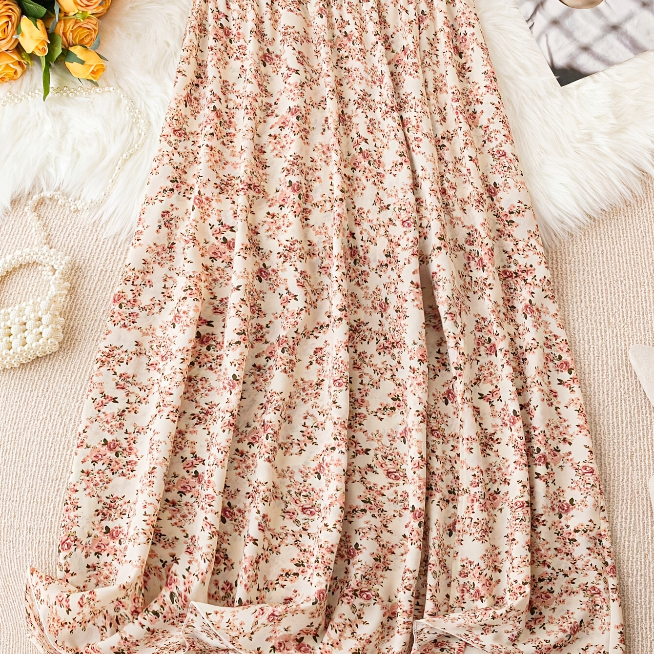 Floral Print Elastic Waist Skirt, Vacation A-line Skirt For Spring & Summer, Women's Clothing
Floral Print Elastic Waist Skirt, Vacation A-line Skirt For Spring & Summer, Women's Clothing