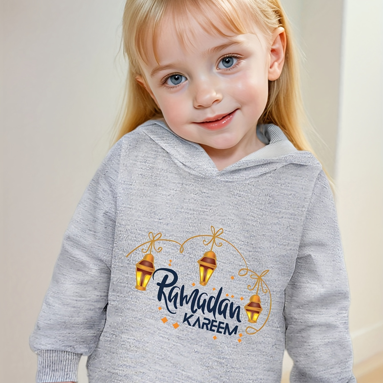 Girls' Easter & Ramadan Cartoon Lantern Print Hoodie - Casual Long Sleeve Pullover With Hood, Polyester , Spring/fall
Girls' Easter & Ramadan Cartoon Lantern Print Hoodie - Casual Long Sleeve Pullover With Hood, Polyester , Spring/fall