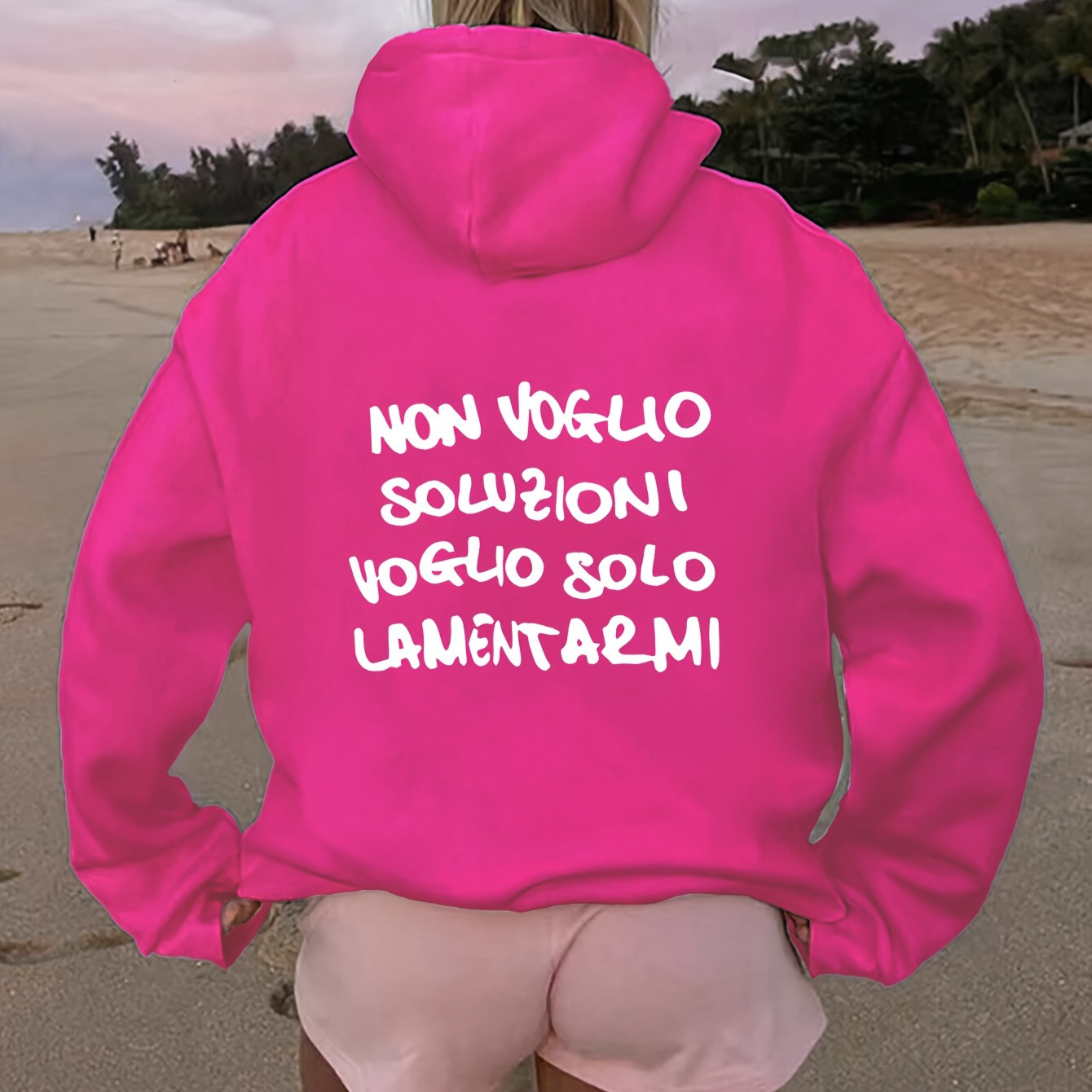 Women's Casual Fashion Hoodie With Letter Print, 100% Polyester Knitted Fabric, Hooded Sweatshirt With Pocket - Spring/summer/fall Season
Women's Casual Fashion Hoodie With Letter Print, 100% Polyester Knitted Fabric, Hooded Sweatshirt With Pocket - Spring/summer/fall Season