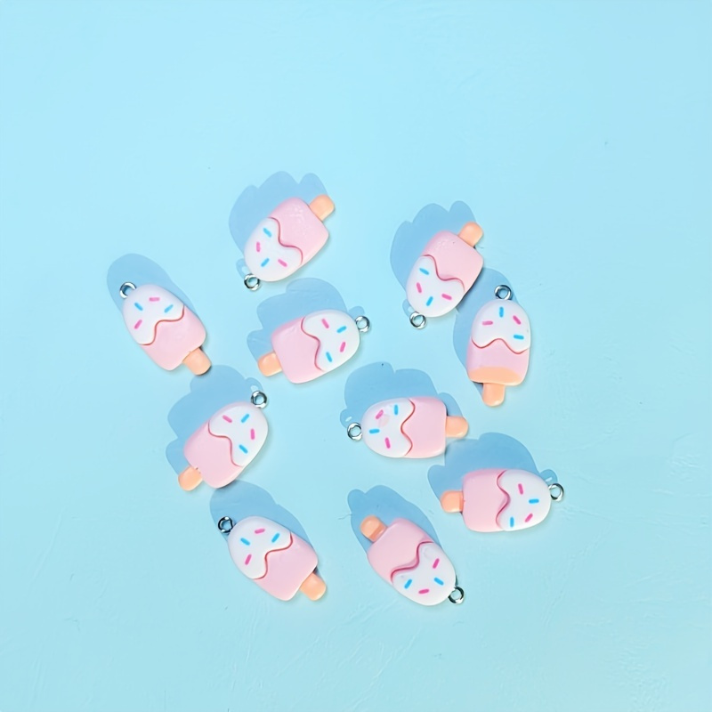 10 Pcs Small Ice Cream Shape Loose Beads For Diy Key Chains Bracelets Necklace Jewelry Making Earring
10 Pcs Small Ice Cream Shape Loose Beads For Diy Key Chains Bracelets Necklace Jewelry Making Earring