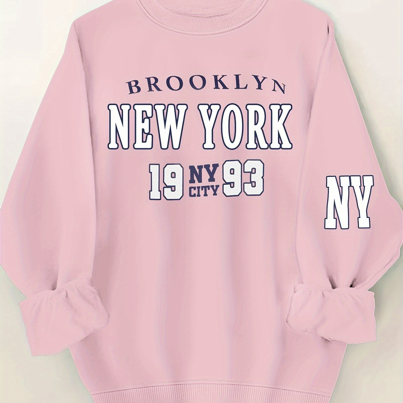 Plus Size Letter Print Sweatshirt, Crew Neck Casual Sweatshirt For Fall & Spring, Women's Plus Size Clothing
Plus Size Letter Print Sweatshirt, Crew Neck Casual Sweatshirt For Fall & Spring, Women's Plus Size Clothing