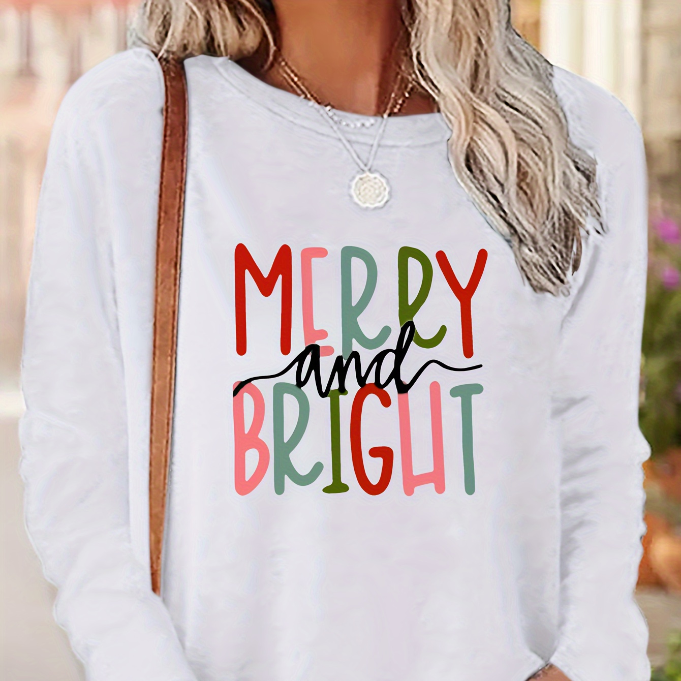 Women's Long Sleeve T-shirt, "" Letter Print, Casual Round Neck, Polyester Knit, Regular Fit, No Belt, Pullover, No Pads, Regular Sleeve Length, Autumn/ Top
Women's Long Sleeve T-shirt, "" Letter Print, Casual Round Neck, Polyester Knit, Regular Fit, No Belt, Pullover, No Pads, Regular Sleeve Length, Autumn/ Top