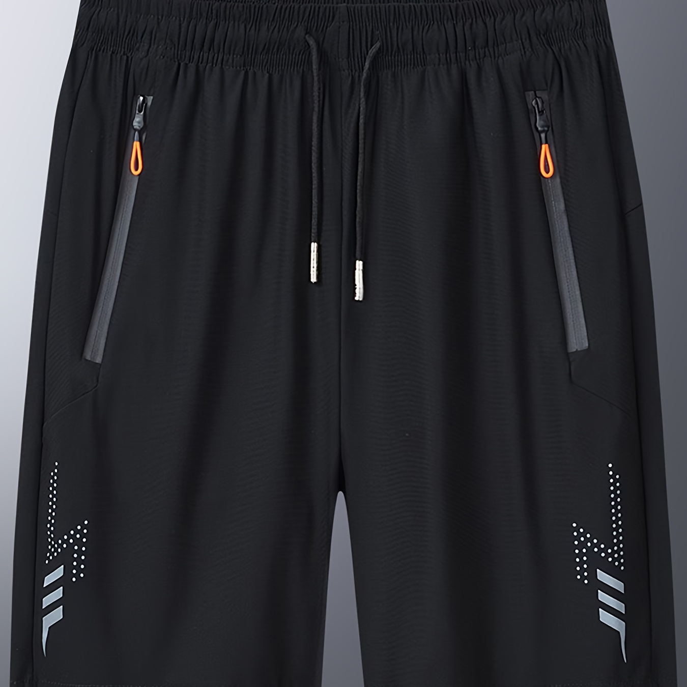 Stretch Comfy Men's Summer Drawstring Shorts With Zipper Pockets, Men's Loose Sports Shorts For Basketball Training
Stretch Comfy Men's Summer Drawstring Shorts With Zipper Pockets, Men's Loose Sports Shorts For Basketball Training