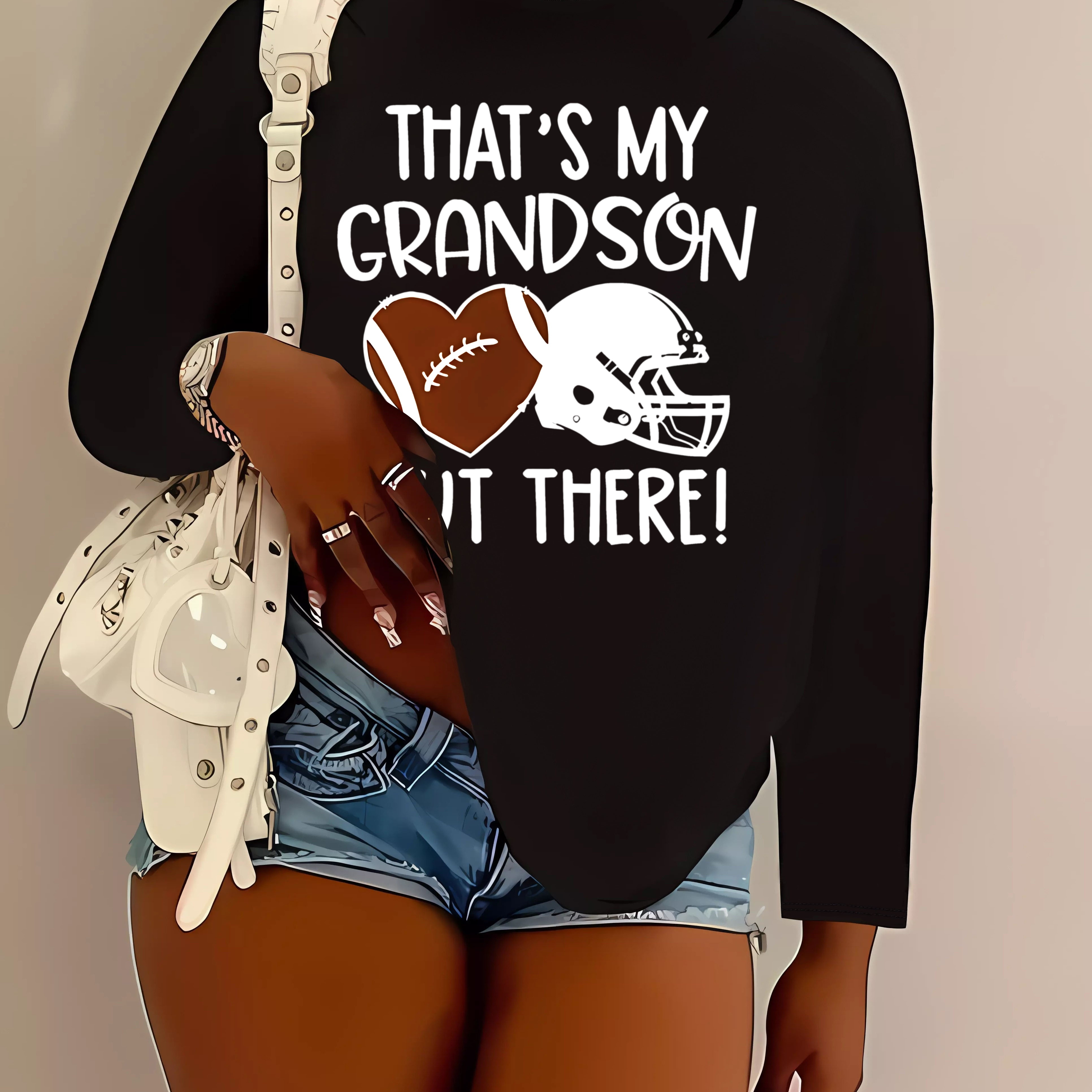 Plus Size Letter Print T-shirt, Casual Crew Neck Long Sleeve T-shirt, Women's Plus Size clothing
Plus Size Letter Print T-shirt, Casual Crew Neck Long Sleeve T-shirt, Women's Plus Size clothing