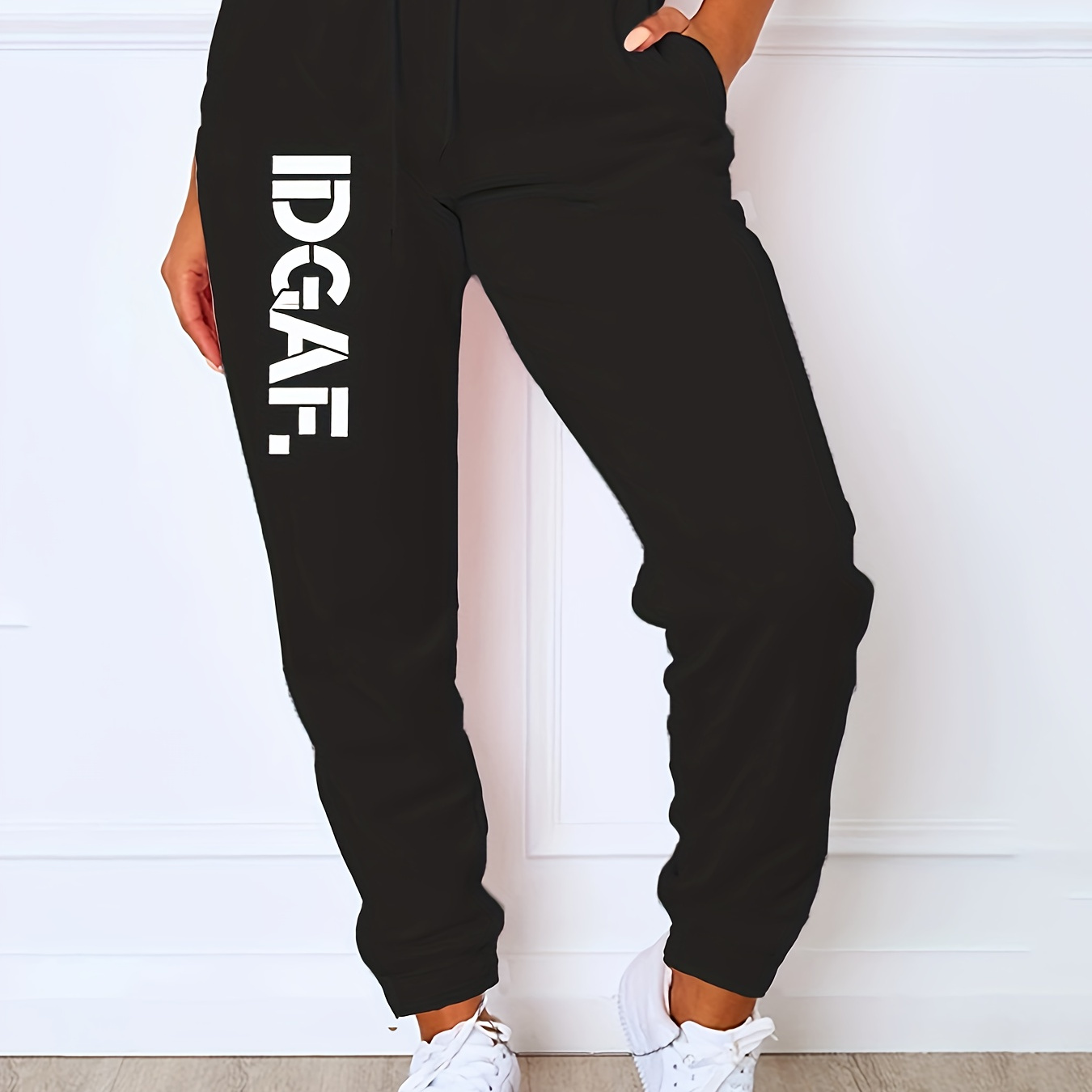 Letter Print Drawstring Sweatpants, Casual Loose Pants For Spring & Fall, Women's Clothing
Letter Print Drawstring Sweatpants, Casual Loose Pants For Spring & Fall, Women's Clothing