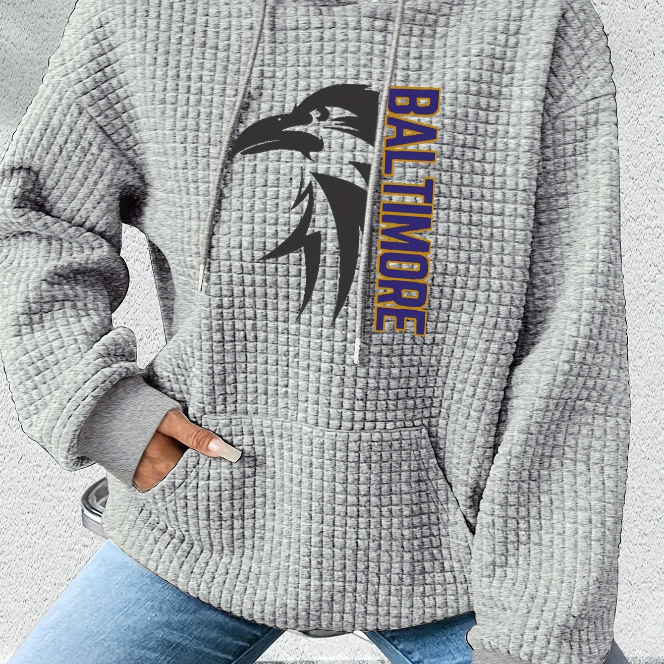 Letter Print Hoodie, Drawstring Casual Hooded Sweatshirt For Fall & Spring, Women's Clothing
Letter Print Hoodie, Drawstring Casual Hooded Sweatshirt For Fall & Spring, Women's Clothing