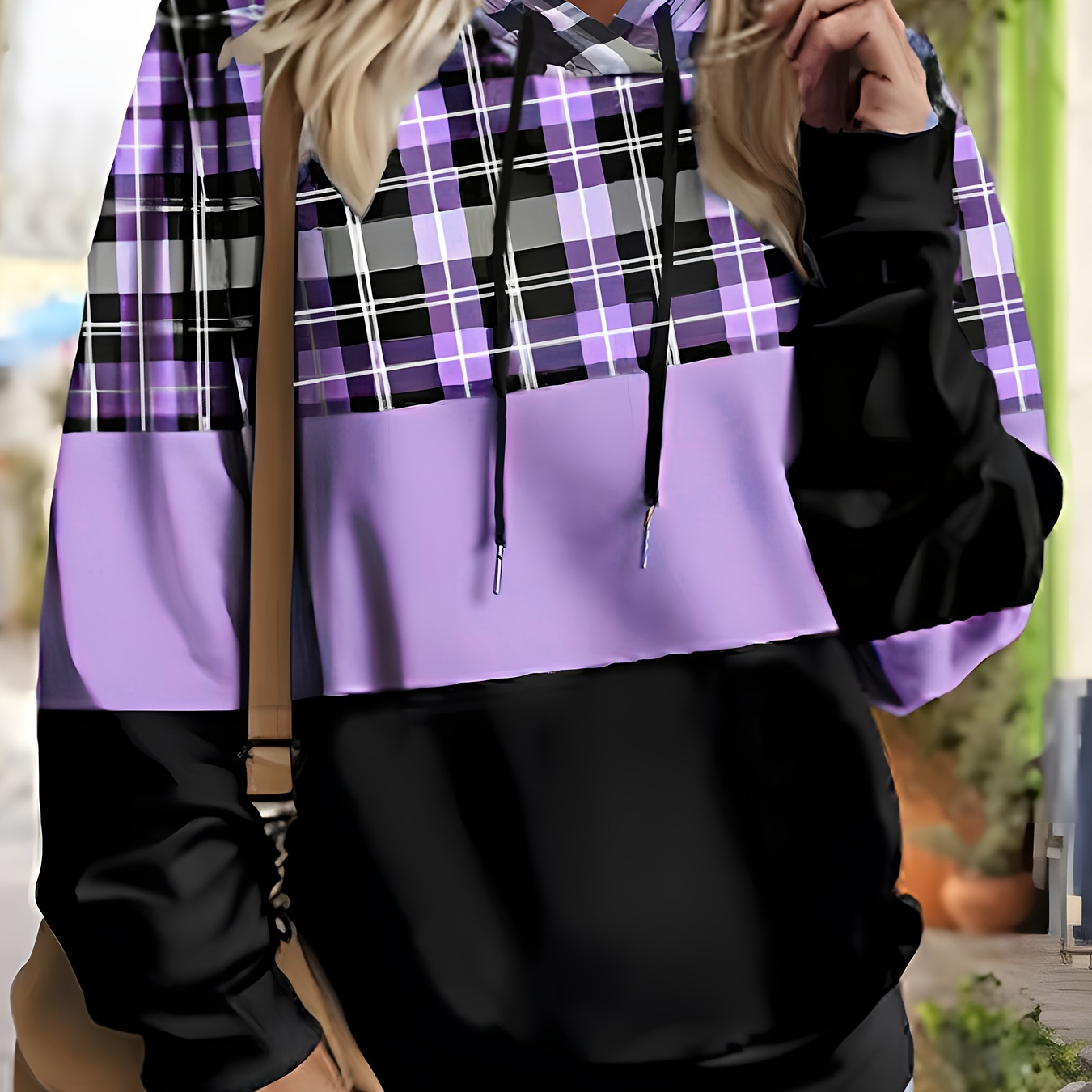 Plus Size Drawstring Hoodie, Casual Long Sleeve Hooded Sweatshirt For Fall & Winter, Women's Plus Size Clothing
Plus Size Drawstring Hoodie, Casual Long Sleeve Hooded Sweatshirt For Fall & Winter, Women's Plus Size Clothing