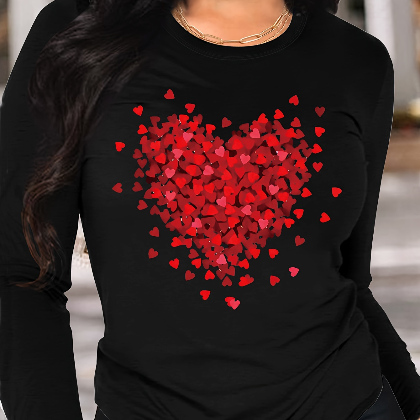 Graphic Print T-shirt, Long Sleeve Crew Neck Casual Top For Spring & Fall, Women's Clothing
Graphic Print T-shirt, Long Sleeve Crew Neck Casual Top For Spring & Fall, Women's Clothing