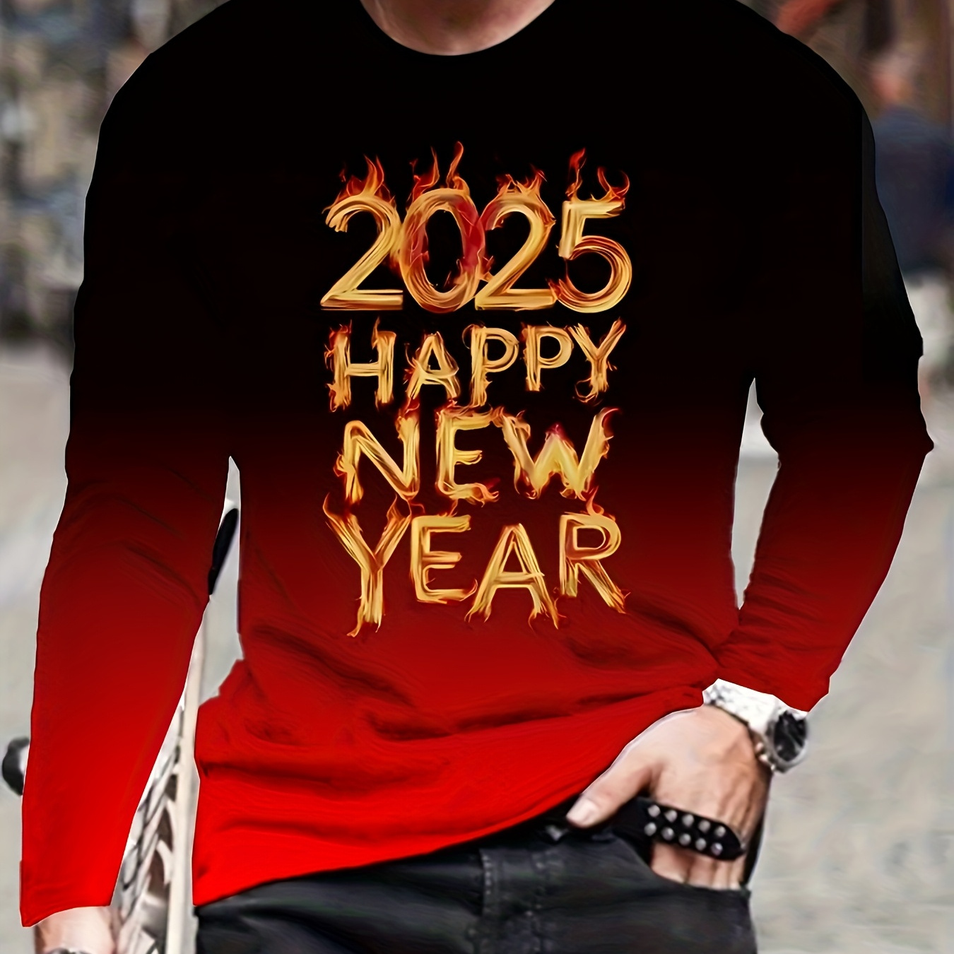 Happy New Year Print T-shirt, Men's T-shirt, Summer Casual Short Sleeve T-shirt, Happy New Year T Shirt
Happy New Year Print T-shirt, Men's T-shirt, Summer Casual Short Sleeve T-shirt, Happy New Year T Shirt