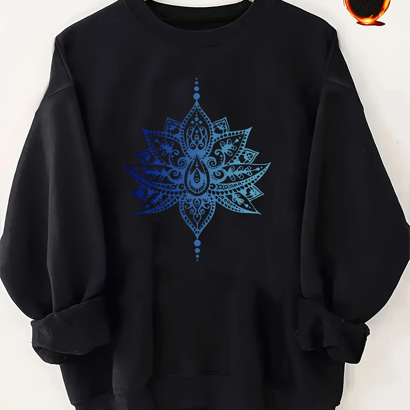 Sweatshirt Doublé en pour Femme avec Imprimé Géométrique - Respirant, Col Rond, Vêtement de Sport pour & l'Hiver
Sweatshirt Doublé en pour Femme avec Imprimé Géométrique - Respirant, Col Rond, Vêtement de Sport pour & l'Hiver