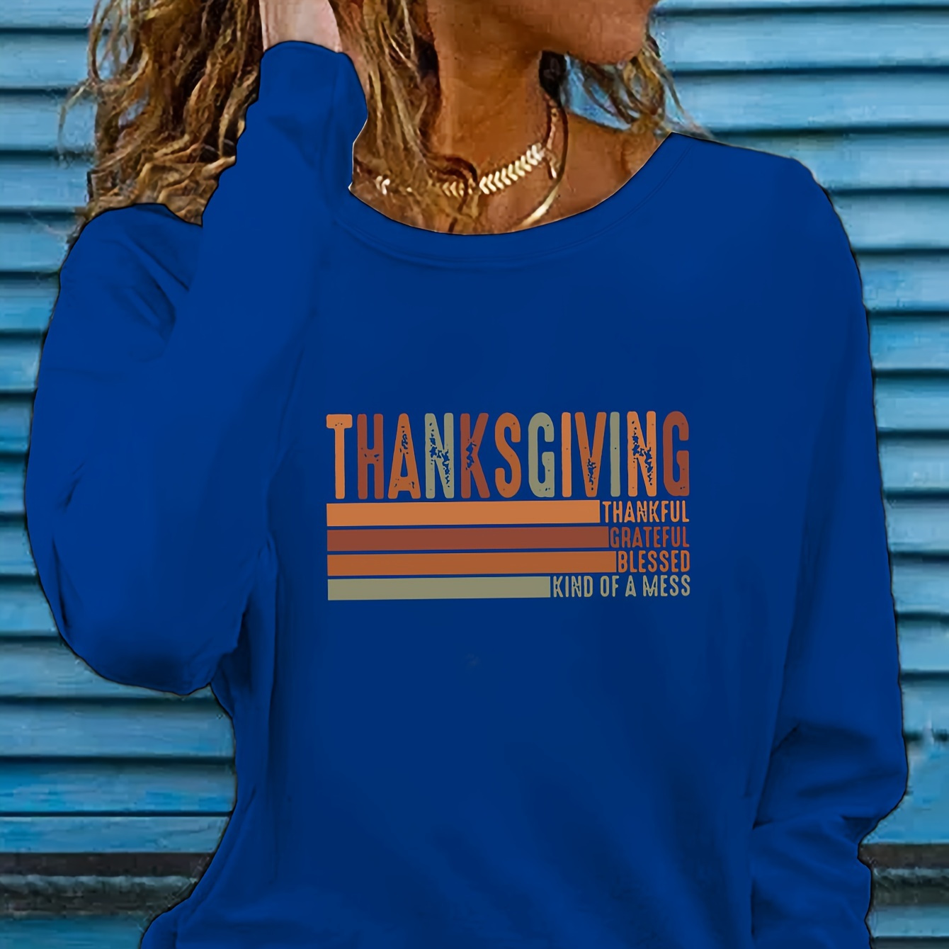 Women's Casual Long Sleeve T-shirt With Letter Print - Crew Neck, Soft Polyester, Fall & Spring
Women's Casual Long Sleeve T-shirt With Letter Print - Crew Neck, Soft Polyester, Fall & Spring