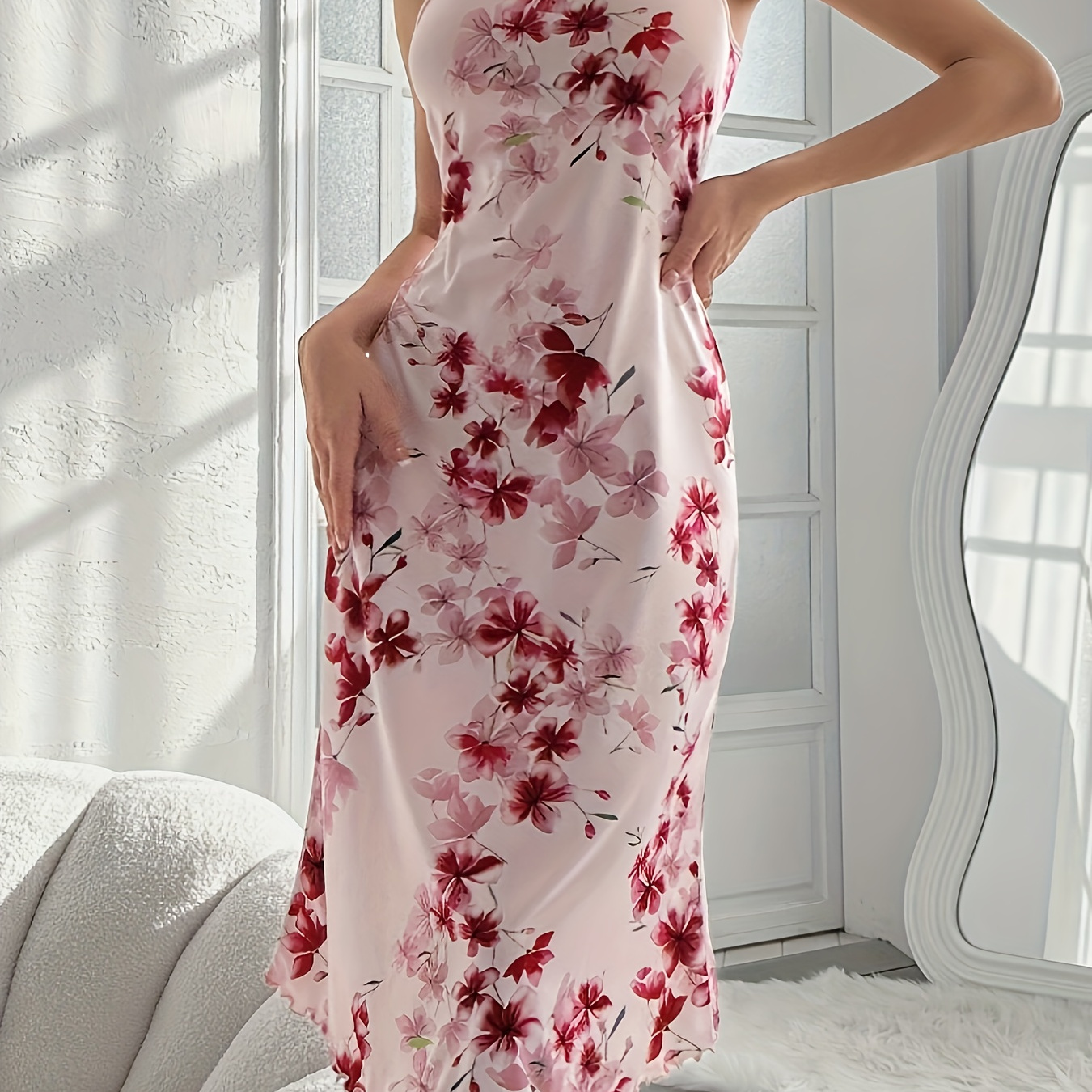 Floral Print Cami Dress, Elegant Sleeveless Dress For Spring & Summer, Women's Clothing
Floral Print Cami Dress, Elegant Sleeveless Dress For Spring & Summer, Women's Clothing