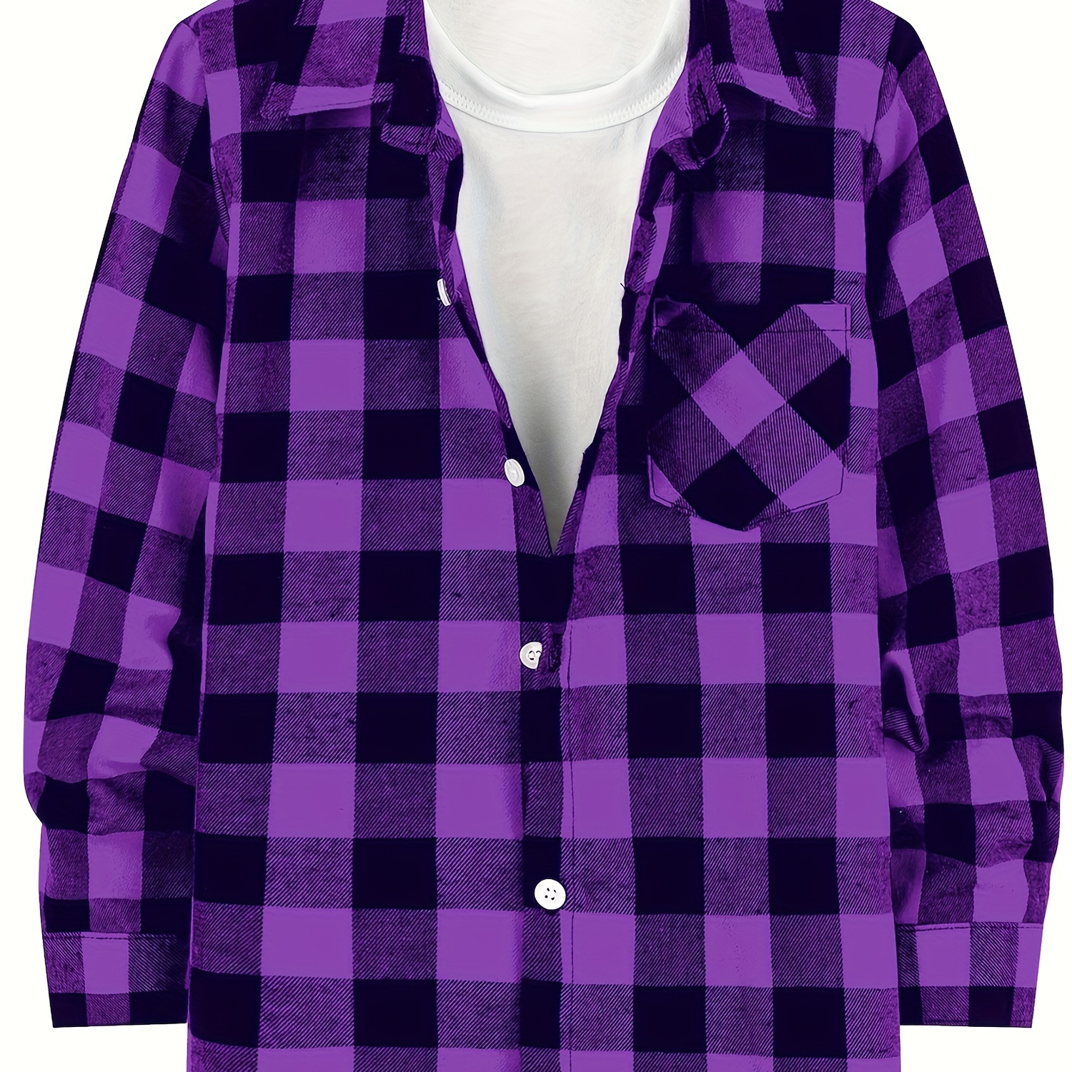 Men's Plaid Pattern Long Sleeve And Button Down Lapel Shirt With Breasted Pocket, Classic And Casual Tops For All Seasons Daily Wear
Men's Plaid Pattern Long Sleeve And Button Down Lapel Shirt With Breasted Pocket, Classic And Casual Tops For All Seasons Daily Wear
