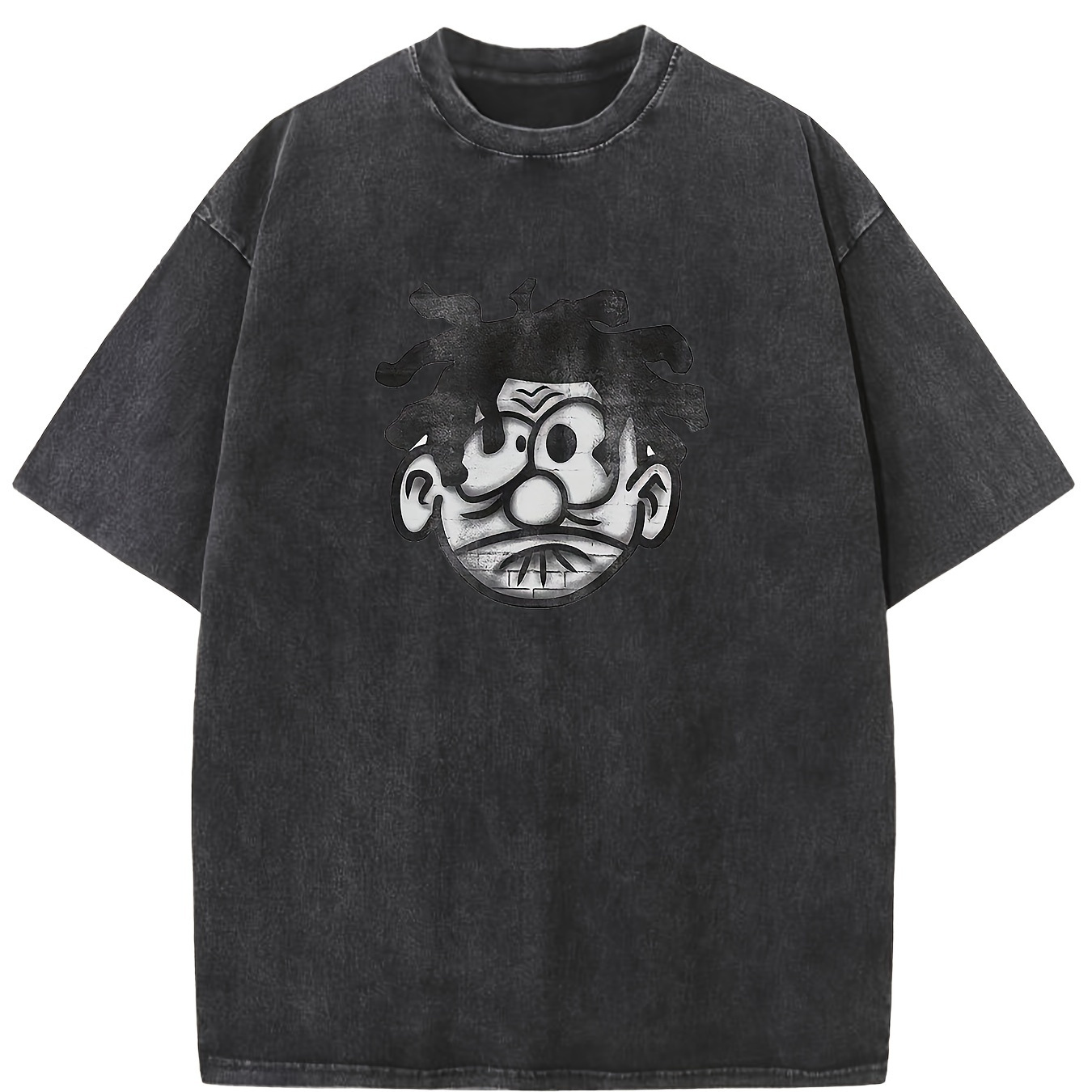 Street Harajuku Fashion Big Head Print Pattern, Men's Comfortable Wash Cotton Short-sleeved Round Neck T-shirt, Summer Outdoor Men's Wear
Street Harajuku Fashion Big Head Print Pattern, Men's Comfortable Wash Cotton Short-sleeved Round Neck T-shirt, Summer Outdoor Men's Wear