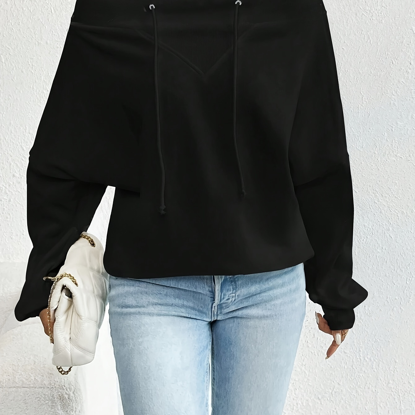 Off Shoulder Pullover Sweatshirt, Elegant Long Sleeve Sweatshirt For Fall & Winter, Women's Clothing
Off Shoulder Pullover Sweatshirt, Elegant Long Sleeve Sweatshirt For Fall & Winter, Women's Clothing
