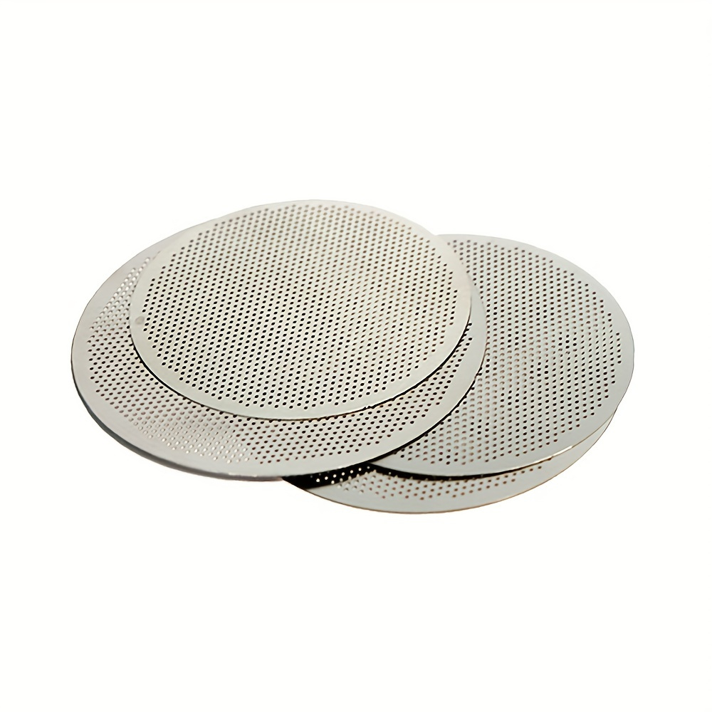 2pcs Coffee Filters, 5.1/5.3/5.8cm (2.01/2.09/2.28inch) Espresso Screen Reusable Stainless Steel Filter Mesh Plate Espresso Filter, Coffee Accessories
2pcs Coffee Filters, 5.1/5.3/5.8cm (2.01/2.09/2.28inch) Espresso Screen Reusable Stainless Steel Filter Mesh Plate Espresso Filter, Coffee Accessories