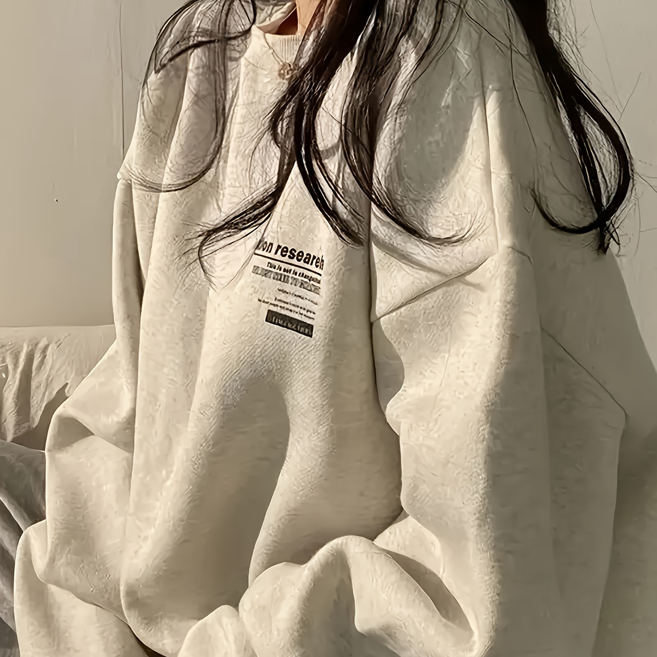 1pc Biendoo Y2k Style Women's Casual Pullover Sweatshirt, Polyester Alphabet Neck Long Sleeve, Loose Fabric, Slight Stretch, Regular Length - Unisex Fashion For Fall/winter
1pc Biendoo Y2k Style Women's Casual Pullover Sweatshirt, Polyester Alphabet Neck Long Sleeve, Loose Fabric, Slight Stretch, Regular Length - Unisex Fashion For Fall/winter