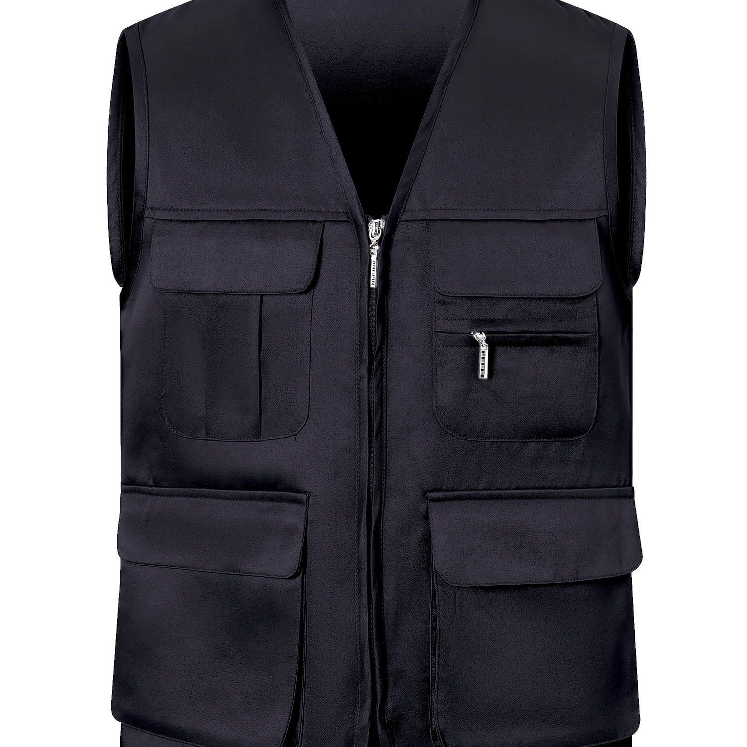 Men's Plus Size Multi-pocket Vest - Casual V-neck Sleeveless Jacket For Hiking And Outdoor
Men's Plus Size Multi-pocket Vest - Casual V-neck Sleeveless Jacket For Hiking And Outdoor