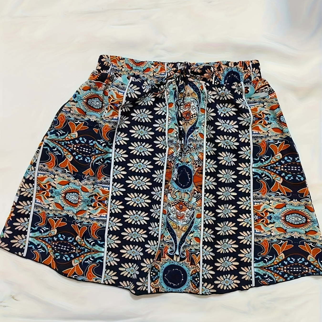Floral Print Tie Front Skirt, Elegant High Waist Above Knee Skirt For Spring & Summer, Women's Clothing
Floral Print Tie Front Skirt, Elegant High Waist Above Knee Skirt For Spring & Summer, Women's Clothing