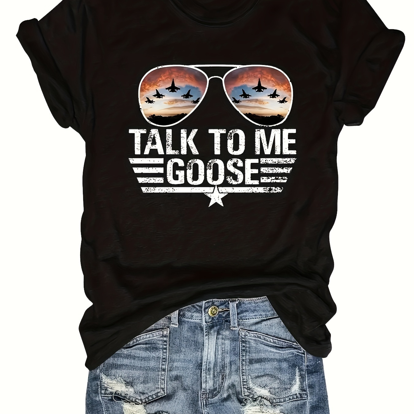 Plus Size Letter Print T-shirt, Casual Crew Neck Short Sleeve T-shirt, Women's Plus Size clothing
Plus Size Letter Print T-shirt, Casual Crew Neck Short Sleeve T-shirt, Women's Plus Size clothing
