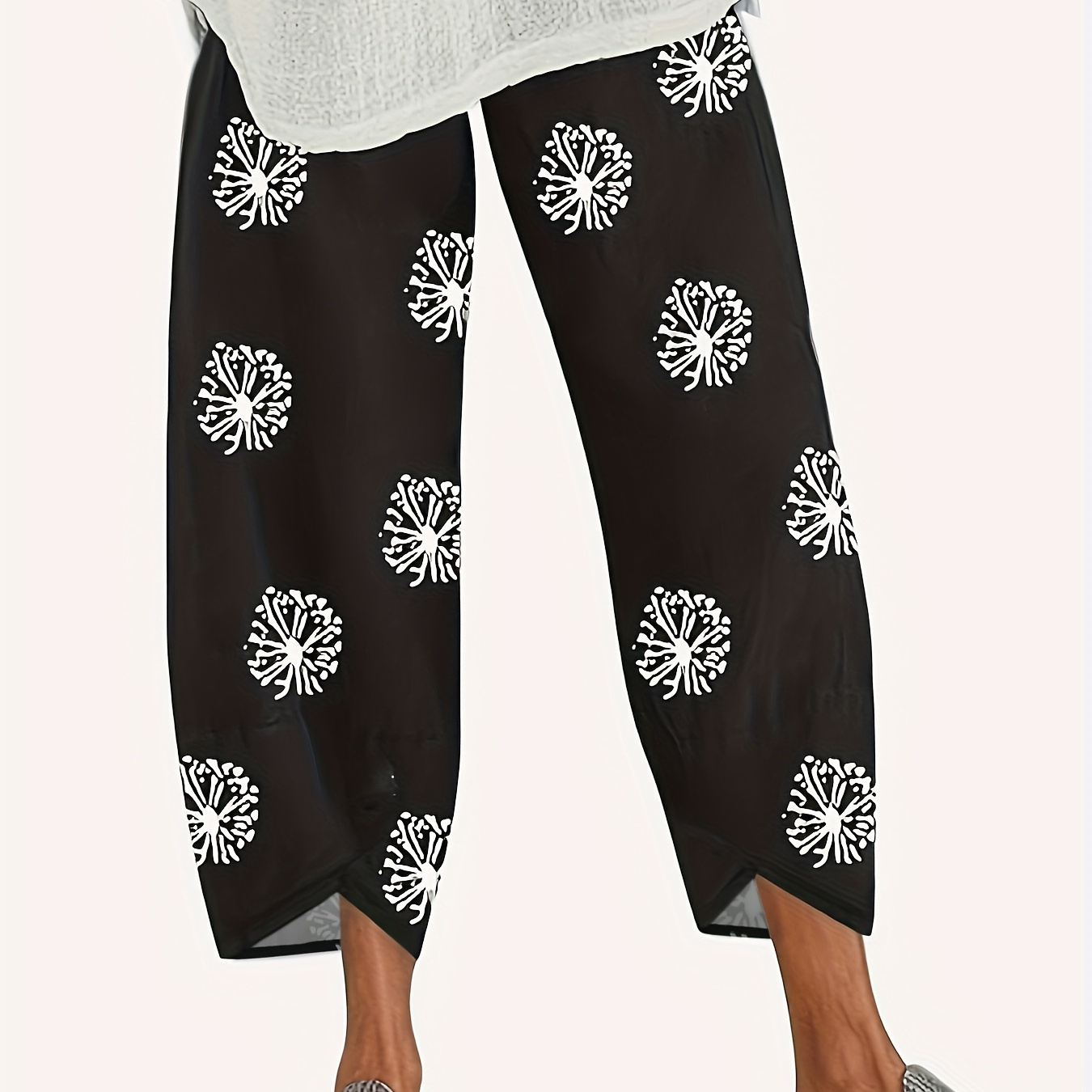 Plus Size Floral Print Baggy Pants, Casual Elastic Waist Pants For Spring & Summer, Women's Plus Size Clothing
Plus Size Floral Print Baggy Pants, Casual Elastic Waist Pants For Spring & Summer, Women's Plus Size Clothing