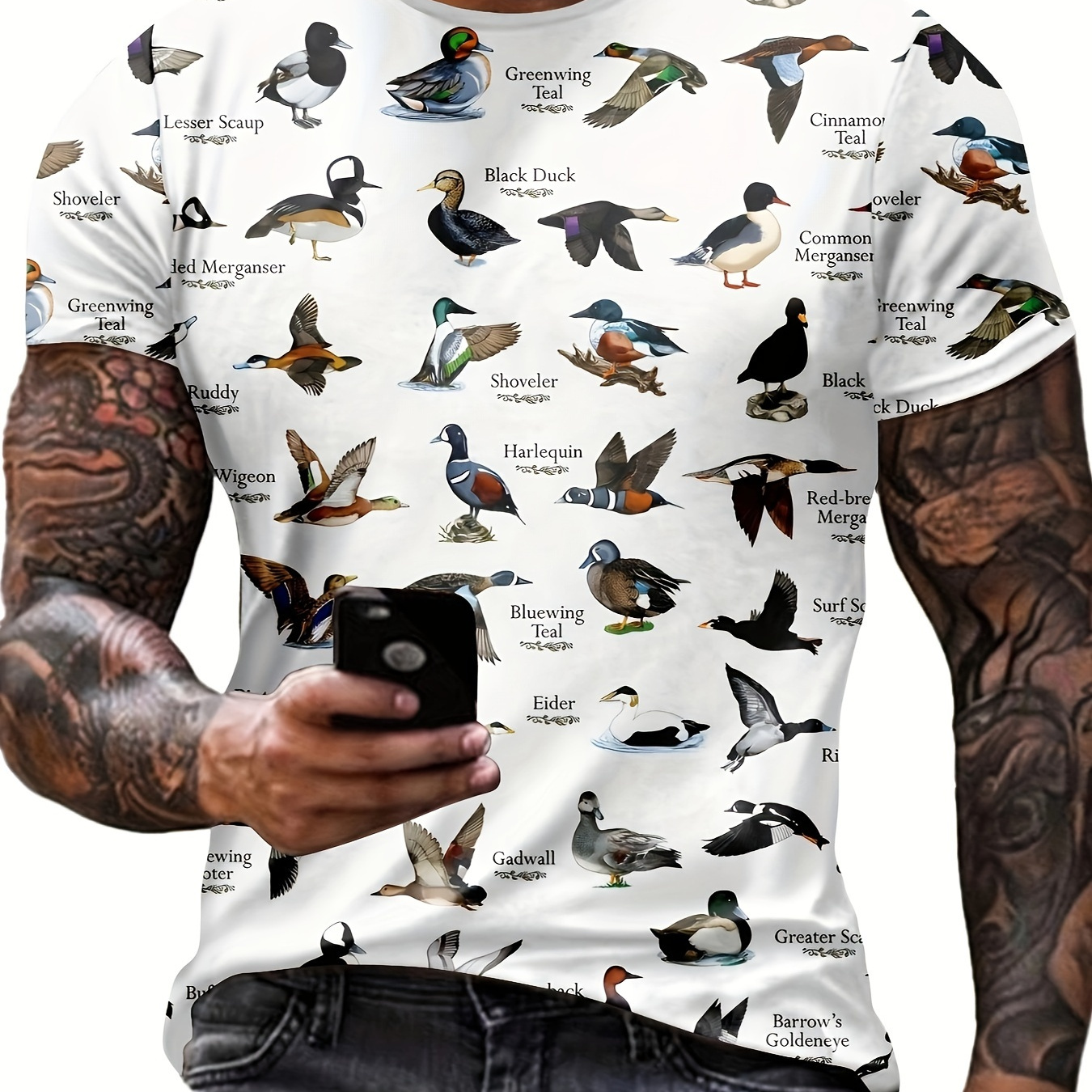 Men's Animal Graphic Print T-shirt, Casual Short Sleeve Crew Neck Tee, Men's Clothing For Summer Outdoor
Men's Animal Graphic Print T-shirt, Casual Short Sleeve Crew Neck Tee, Men's Clothing For Summer Outdoor