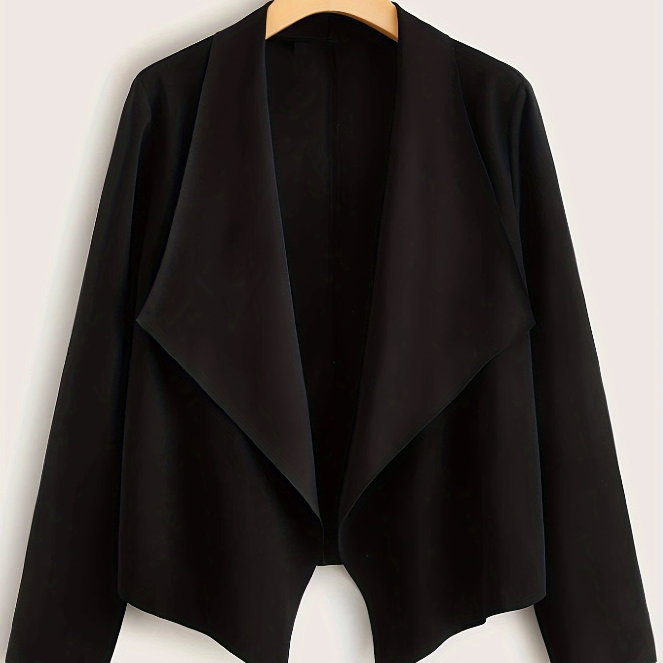 Open Front Lapel Jacket, Casual Long Sleeve Jacket For Spring & Fall, Women's Clothing
Open Front Lapel Jacket, Casual Long Sleeve Jacket For Spring & Fall, Women's Clothing