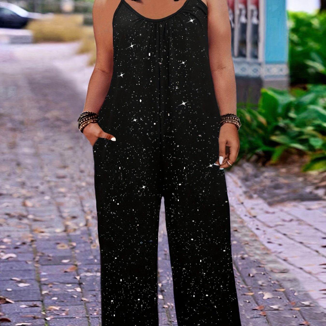 Combinaison débardeur grande taille avec poche, combinaison décontractée manches pour l'été, vêtements grande taille pour femmes
Combinaison débardeur grande taille avec poche, combinaison décontractée manches pour l'été, vêtements grande taille pour femmes