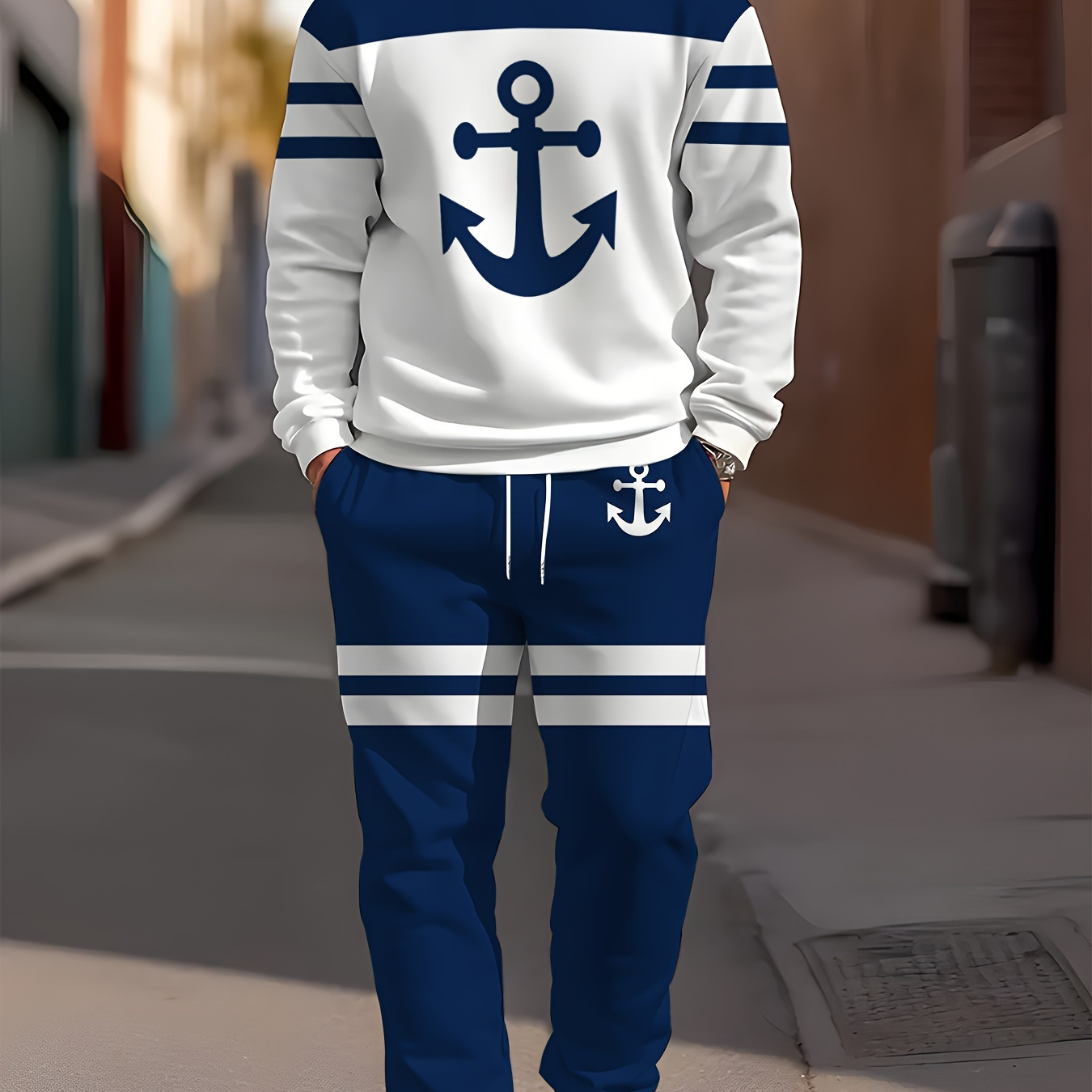 Men's Novelty Print Sweatshirt & Joggers Set - Casual, Comfortable Polyester , Machine Washable
Men's Novelty Print Sweatshirt & Joggers Set - Casual, Comfortable Polyester , Machine Washable