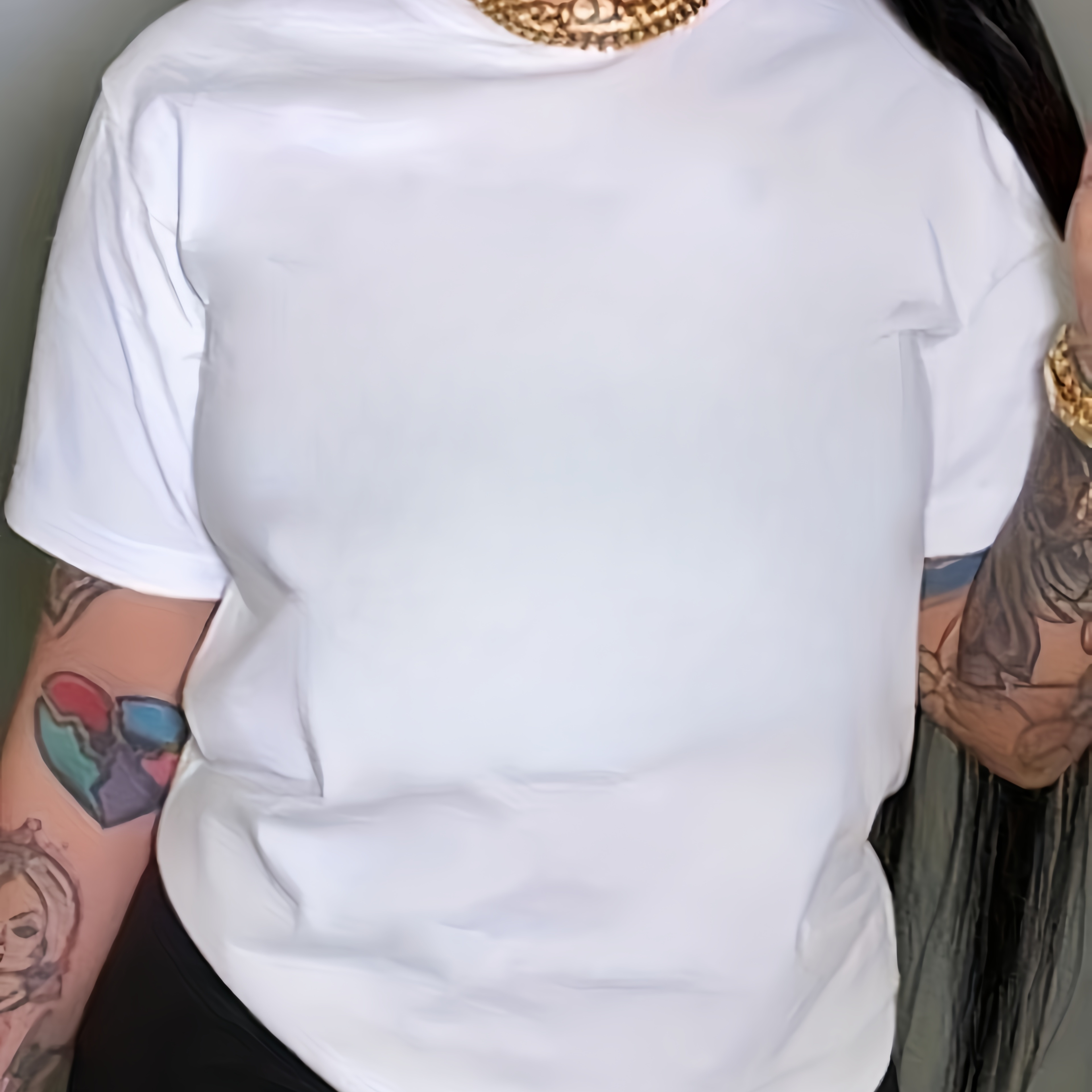 Plus Size Simple Solid T-shirt, Casual Crew Neck Short Sleeve T-shirt, Women's Plus Size clothing
Plus Size Simple Solid T-shirt, Casual Crew Neck Short Sleeve T-shirt, Women's Plus Size clothing