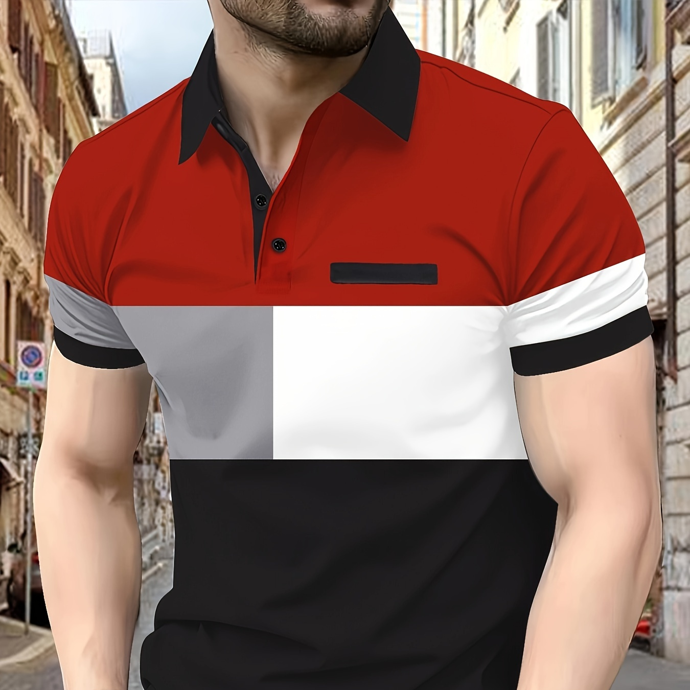 Men's Fashion Shirt - Casual Short Sleeve, Breathable Polyester, Machine Washable - Summer
Men's Fashion Shirt - Casual Short Sleeve, Breathable Polyester, Machine Washable - Summer