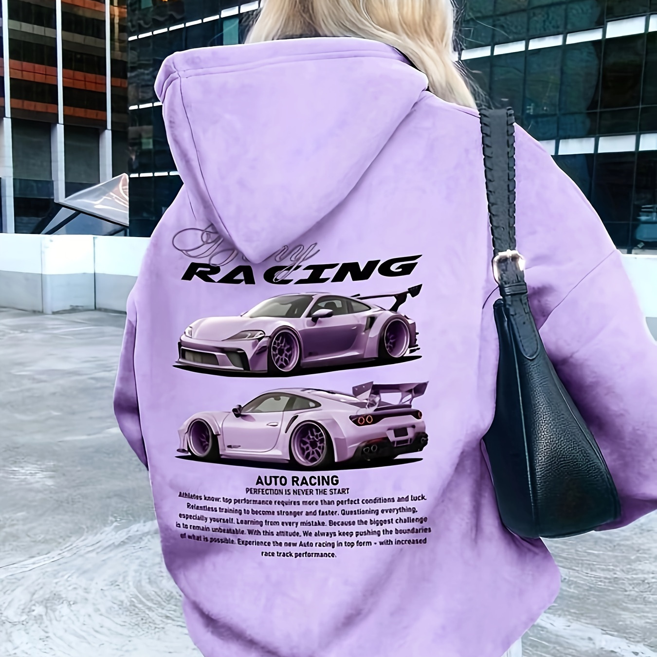 Women' Hoodie With Letter Print - Casual Polyester Knit Pullover, Machine Washable, , For Winter
Women' Hoodie With Letter Print - Casual Polyester Knit Pullover, Machine Washable, , For Winter