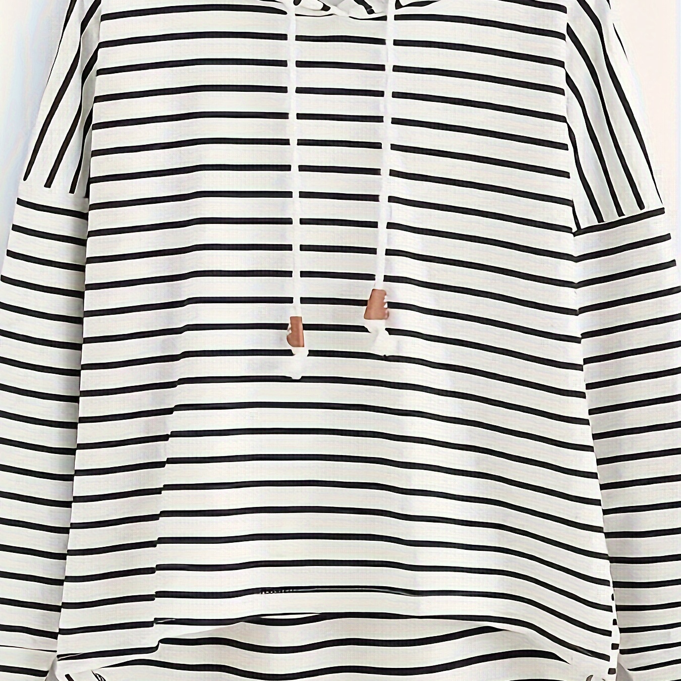 Striped Print Drawstring Hoodie, Casual Long Sleeve High-low Hoodie Sweatshirt, Women's Clothing
Striped Print Drawstring Hoodie, Casual Long Sleeve High-low Hoodie Sweatshirt, Women's Clothing